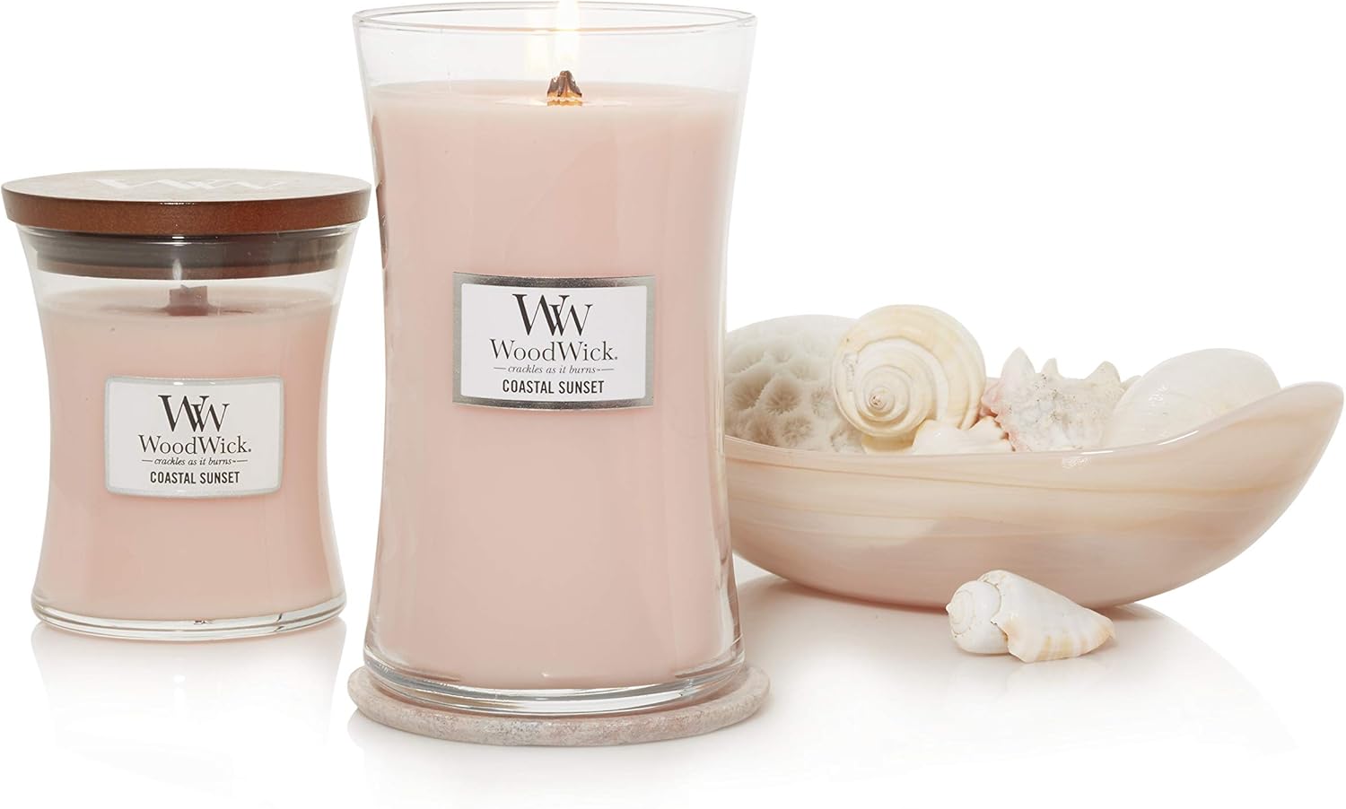 Woodwick Candela Coastal Sunset, Large - immagine 11