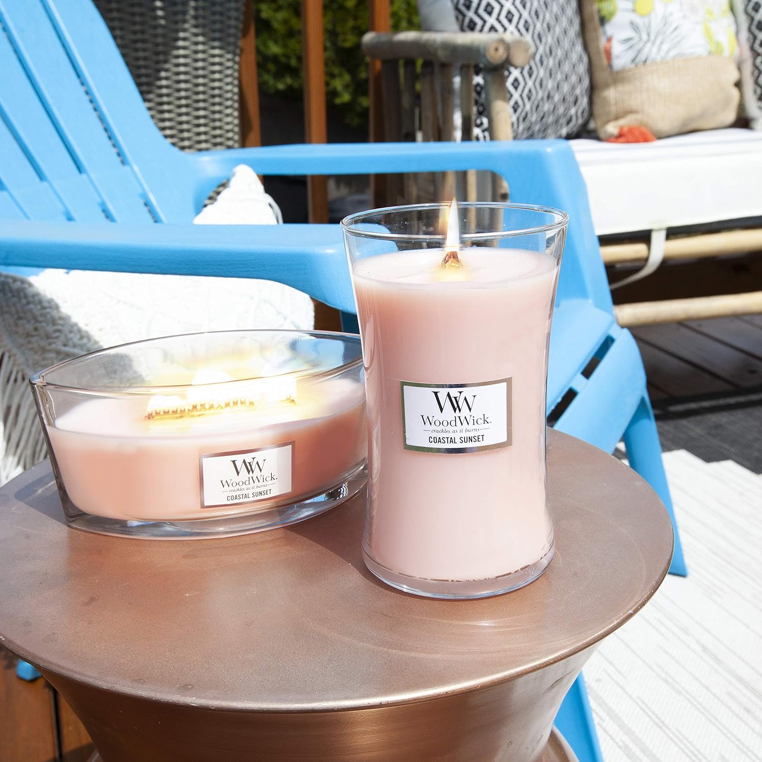 Woodwick Candela Coastal Sunset, Large - immagine 7