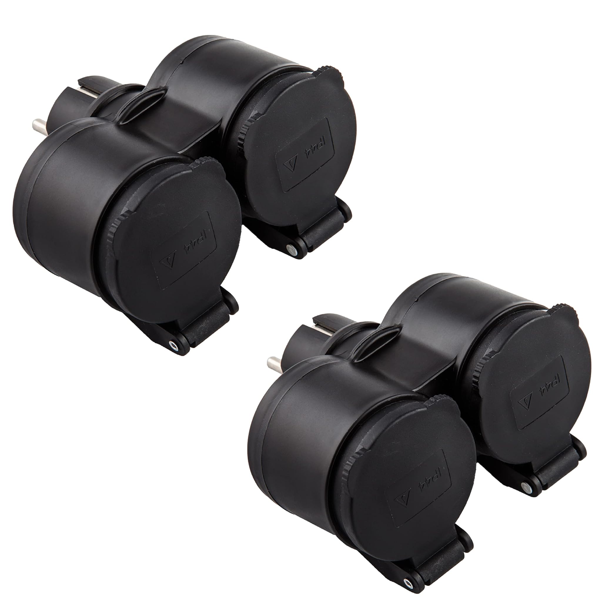 Electraline 92388 - Adattatore da Esterno 2 Prese Schuko