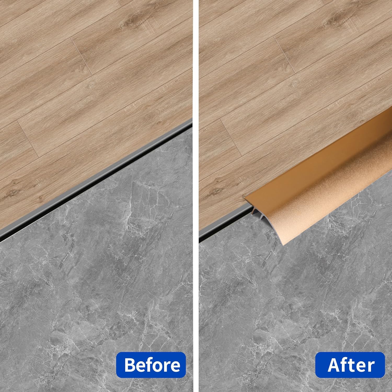 Striscia di Transizione per Pavimento in Alluminio (2 pezzi) - immagine 3