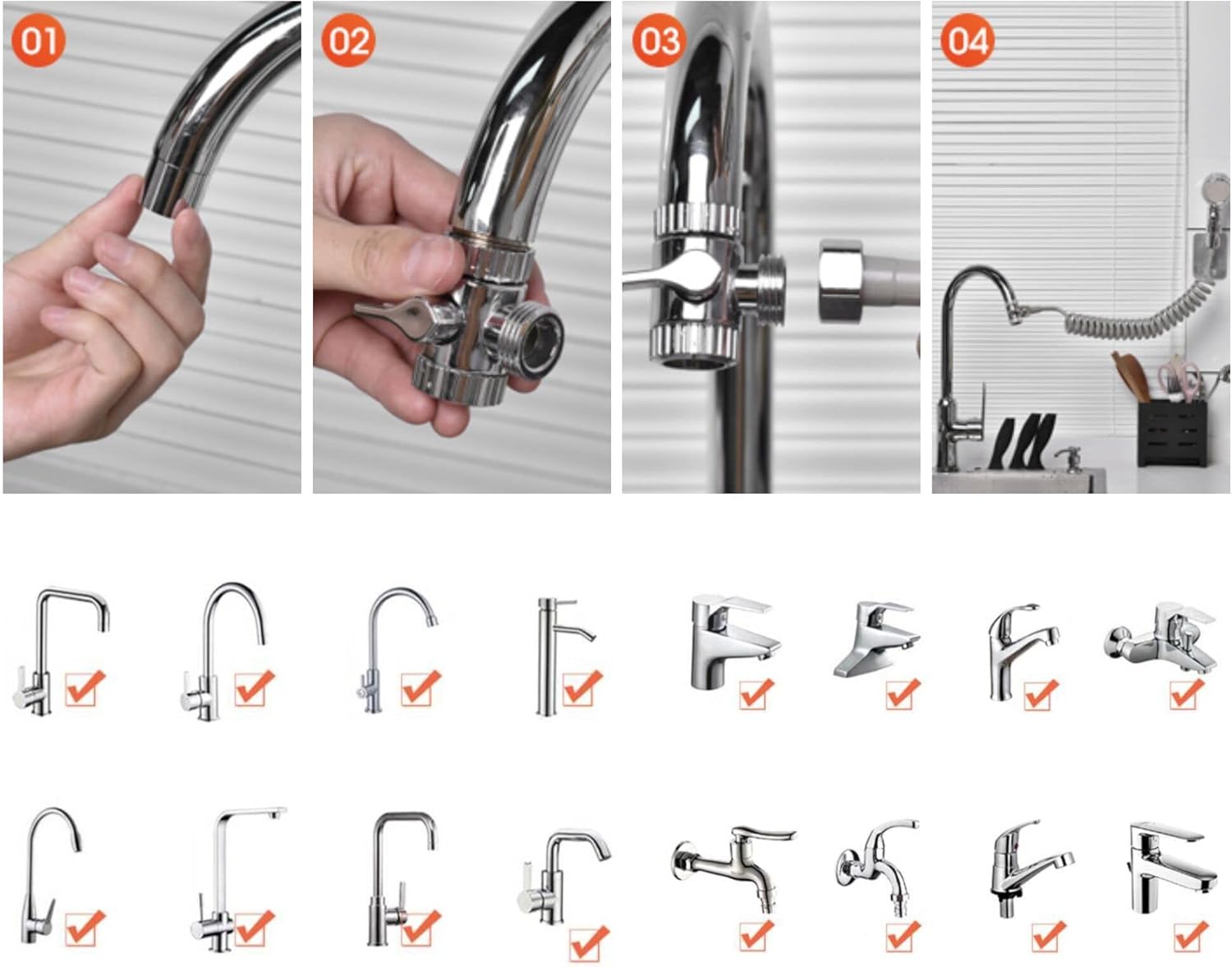 Deviatore Rubinetto 3 Vie in Ottone Cromo Lucido - immagine 4