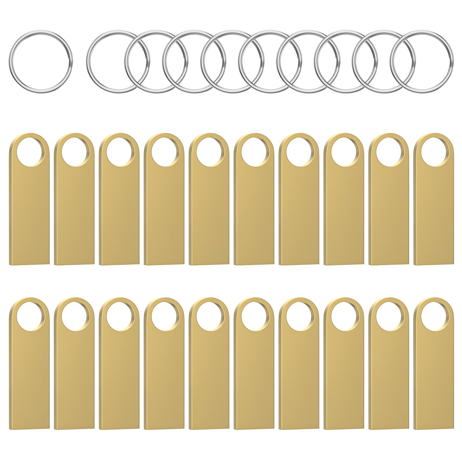 Ablaze Mini Chiavetta USB 8 GB, Oro (20 Pezzi)