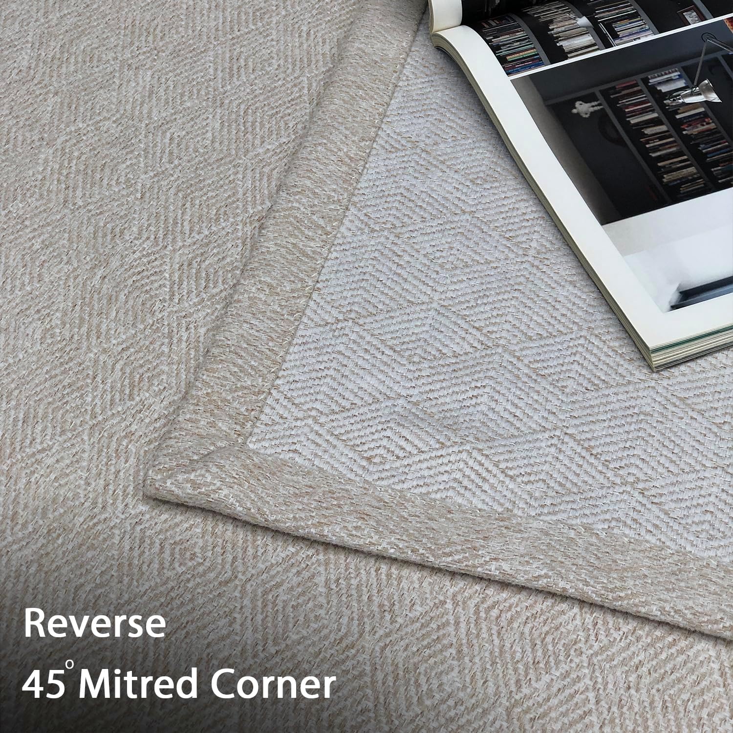 Always4u Tende Semi-Oscuranti in Lana, Beige (Set 2) - immagine 6