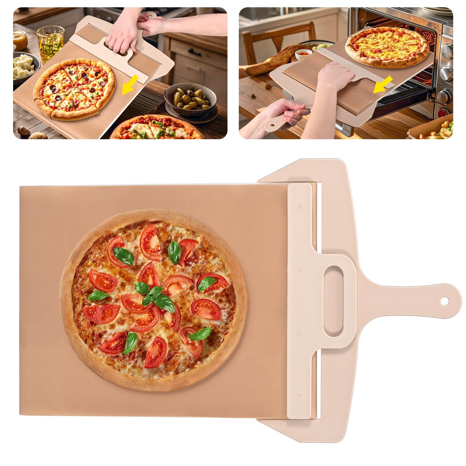 Pala Pizza Scorrevole con Manico 58x30 cm