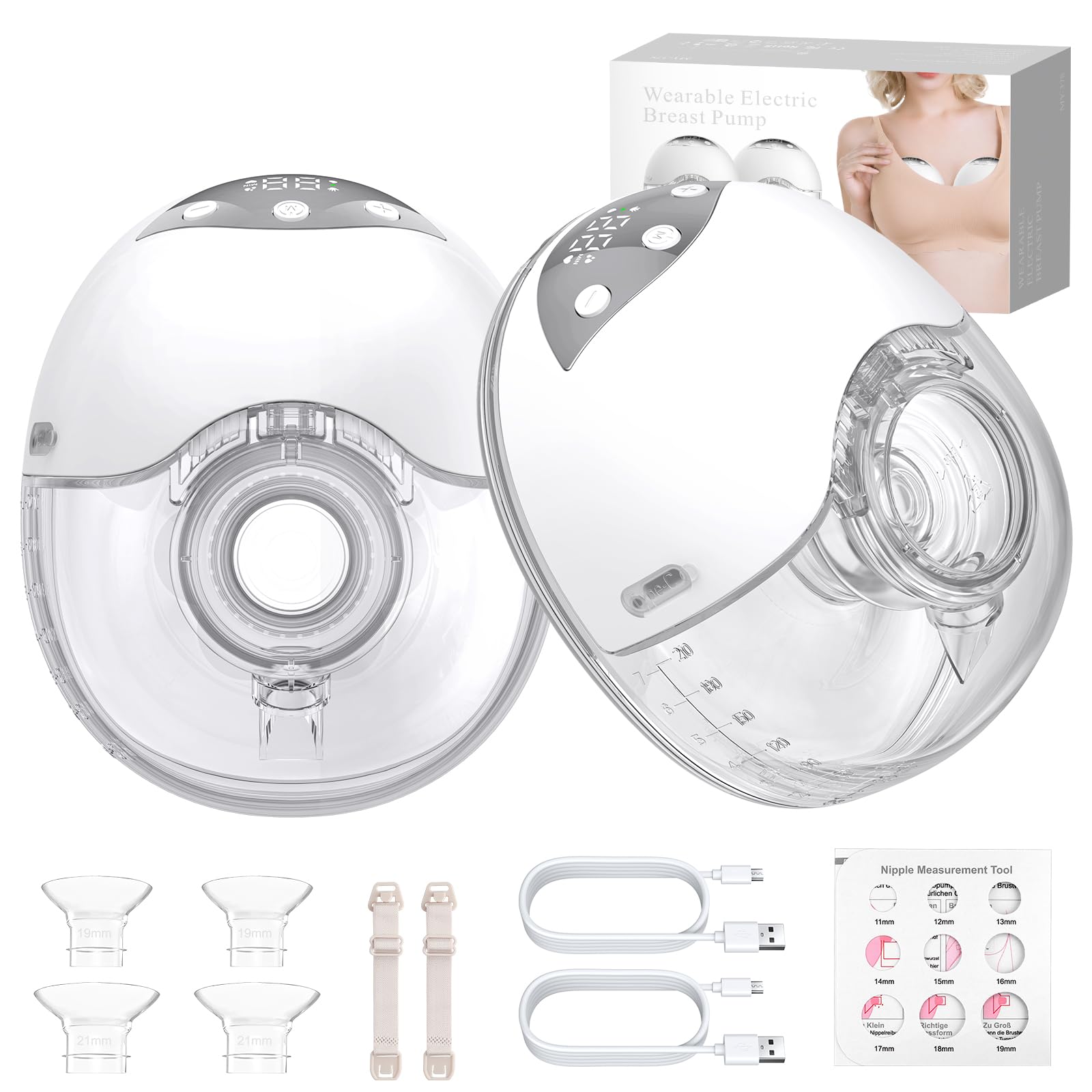 Tiralatte Indossabile Senza Mani 210ml (2 pezzi)