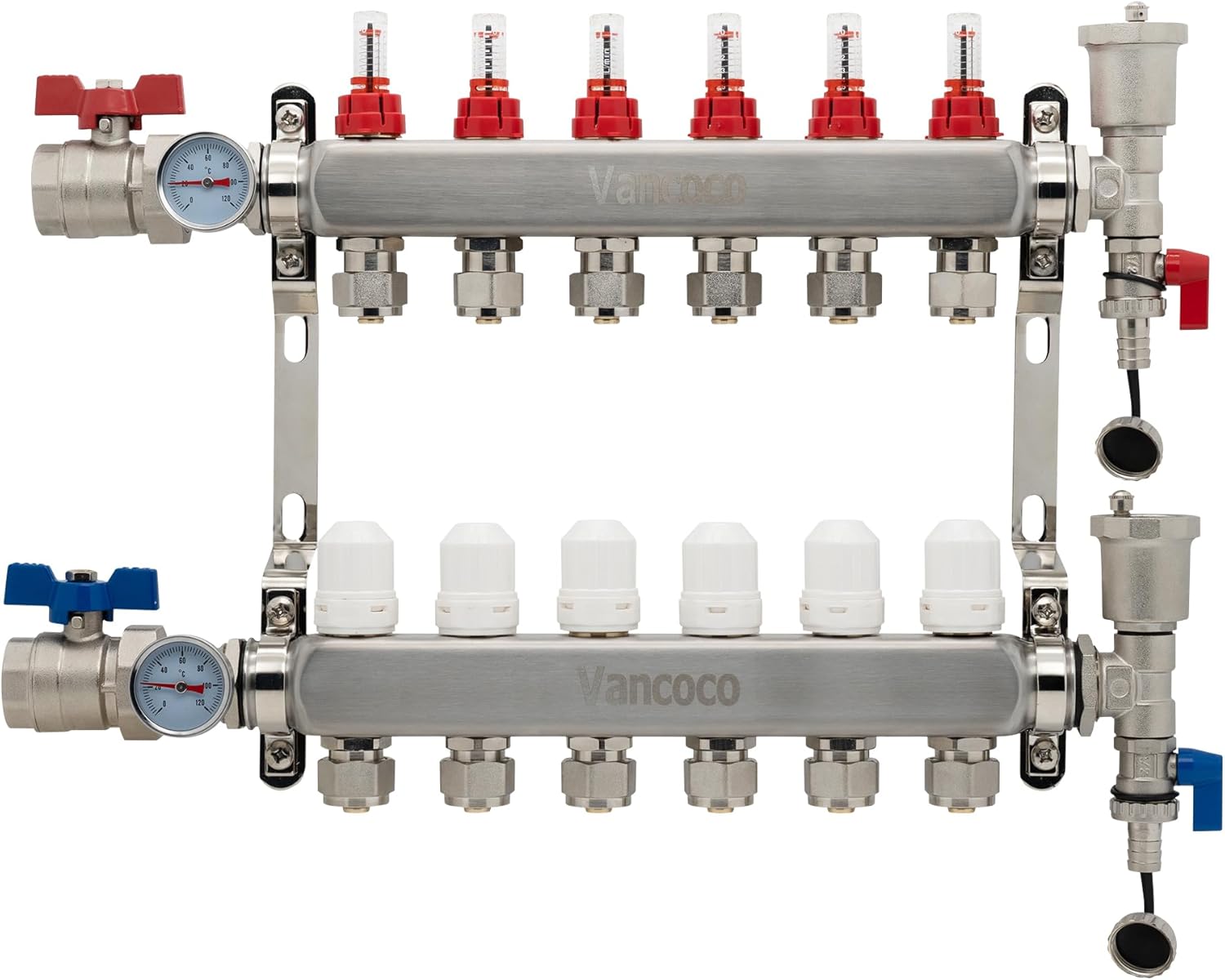 VANCOCO Collettore di Calore Radiante 6 Circuiti - immagine 1