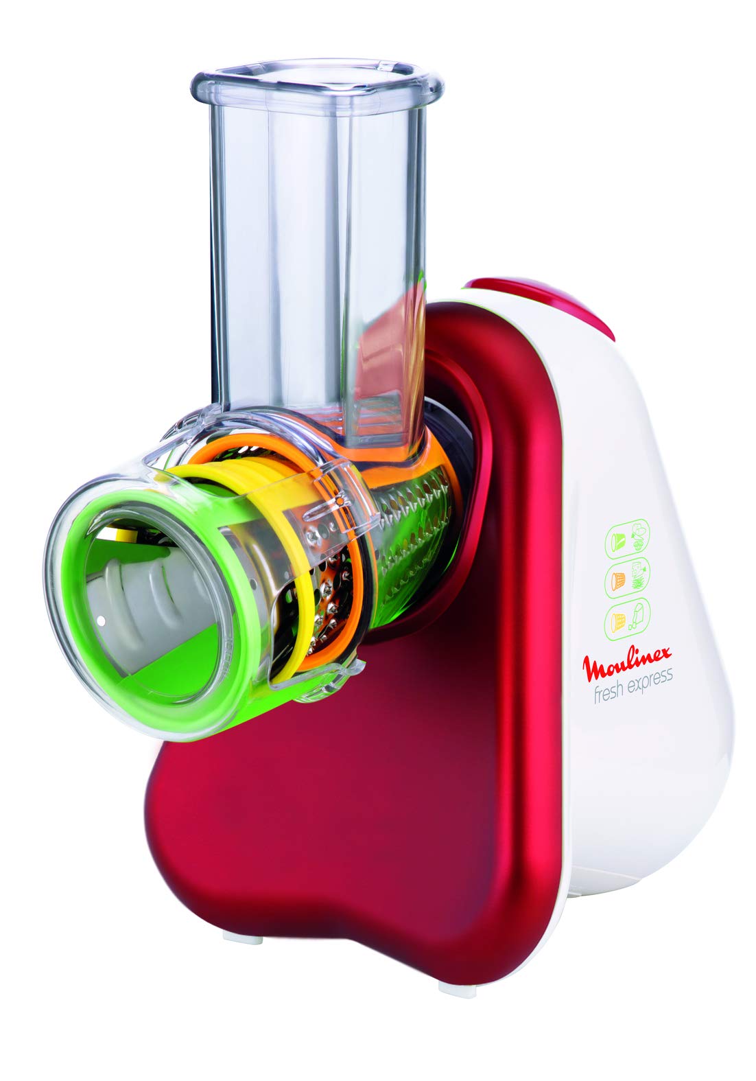 Moulinex Fresh Express 3 in 1 - Affettatutto 200W, Rosso