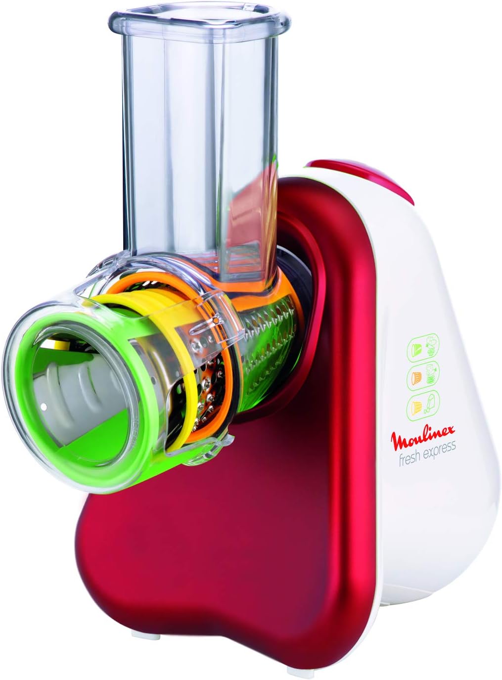 Moulinex Fresh Express 3 in 1 - Affettatutto 200W, Rosso - immagine 1