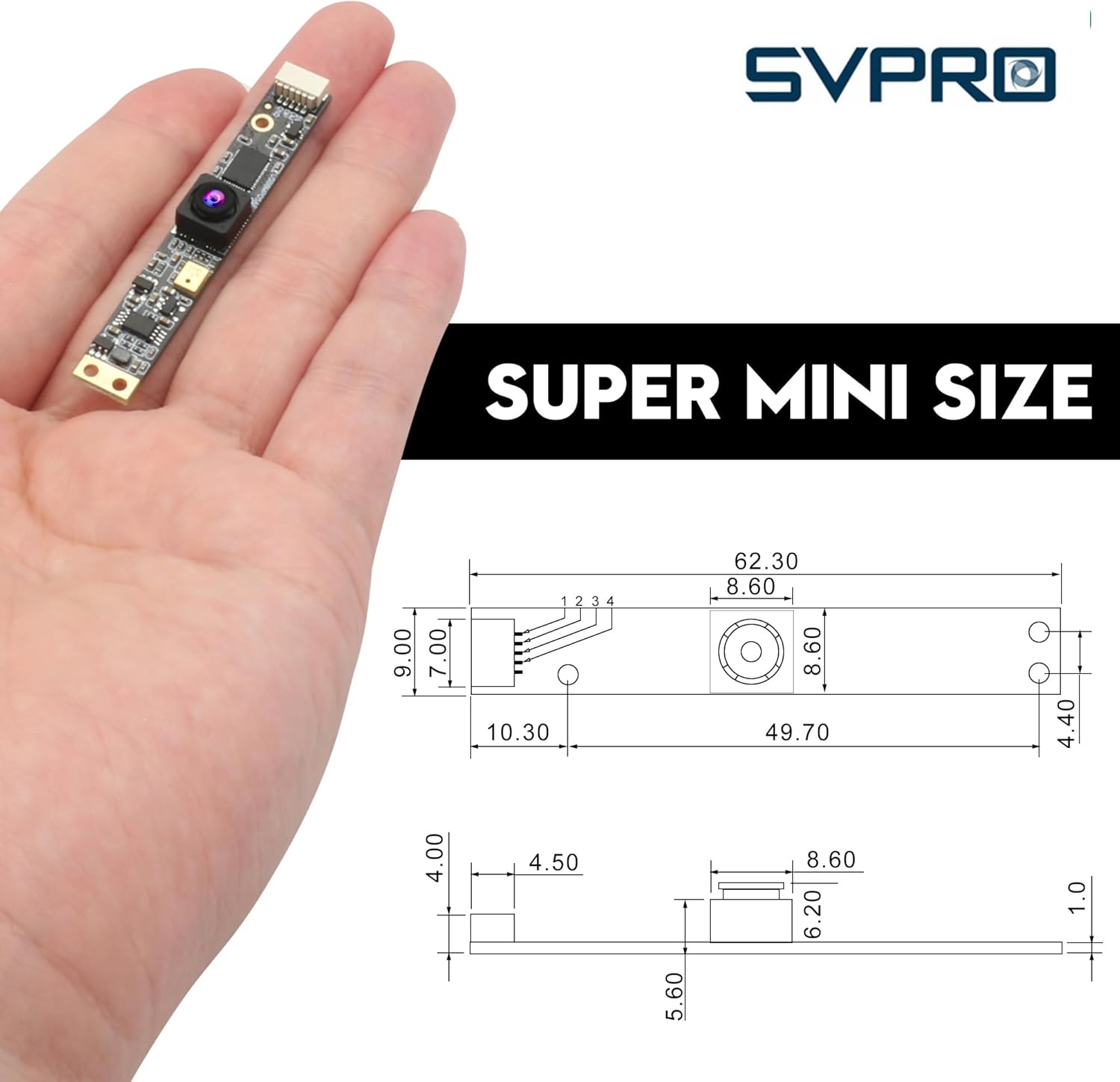 Svpro Modulo Fotocamera USB 8 MP con Microfono - immagine 6