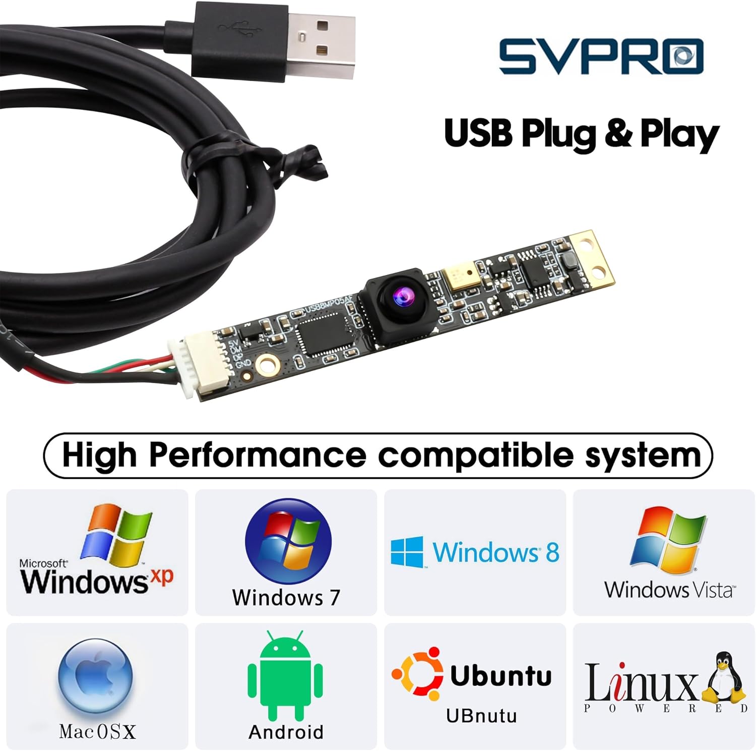 Svpro Modulo Fotocamera USB 8 MP con Microfono - immagine 7