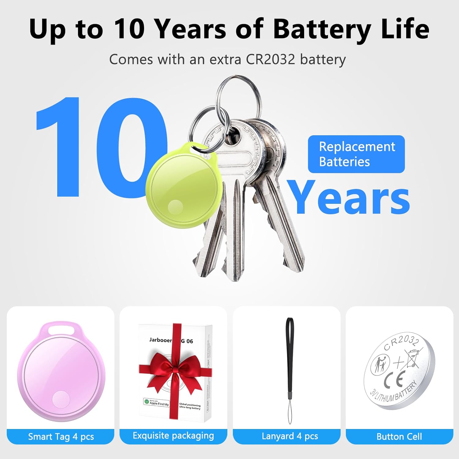 Air Tracker Tag Bluetooth per Apple Dov'è (4 pezzi) - immagine 7