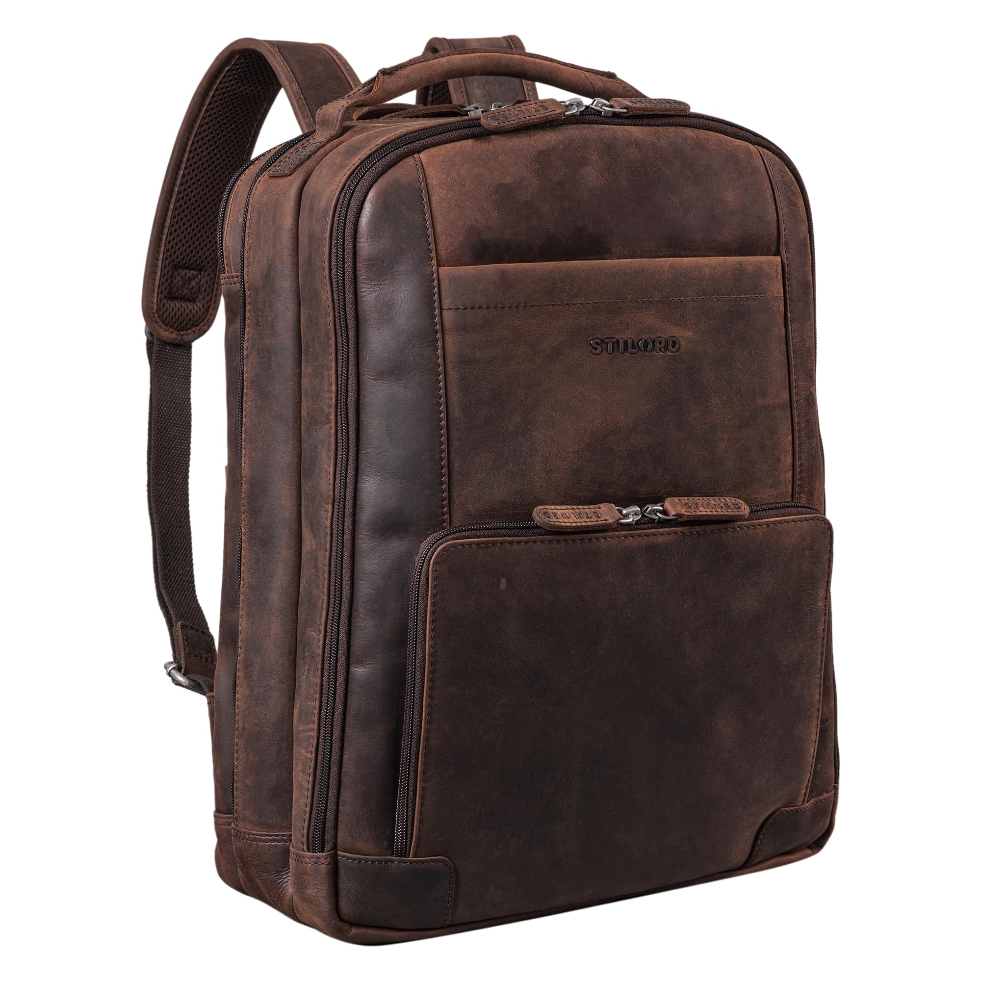 STILORD 'Harlow' - Zaino in Pelle XL Uomo per Laptop 15-17"