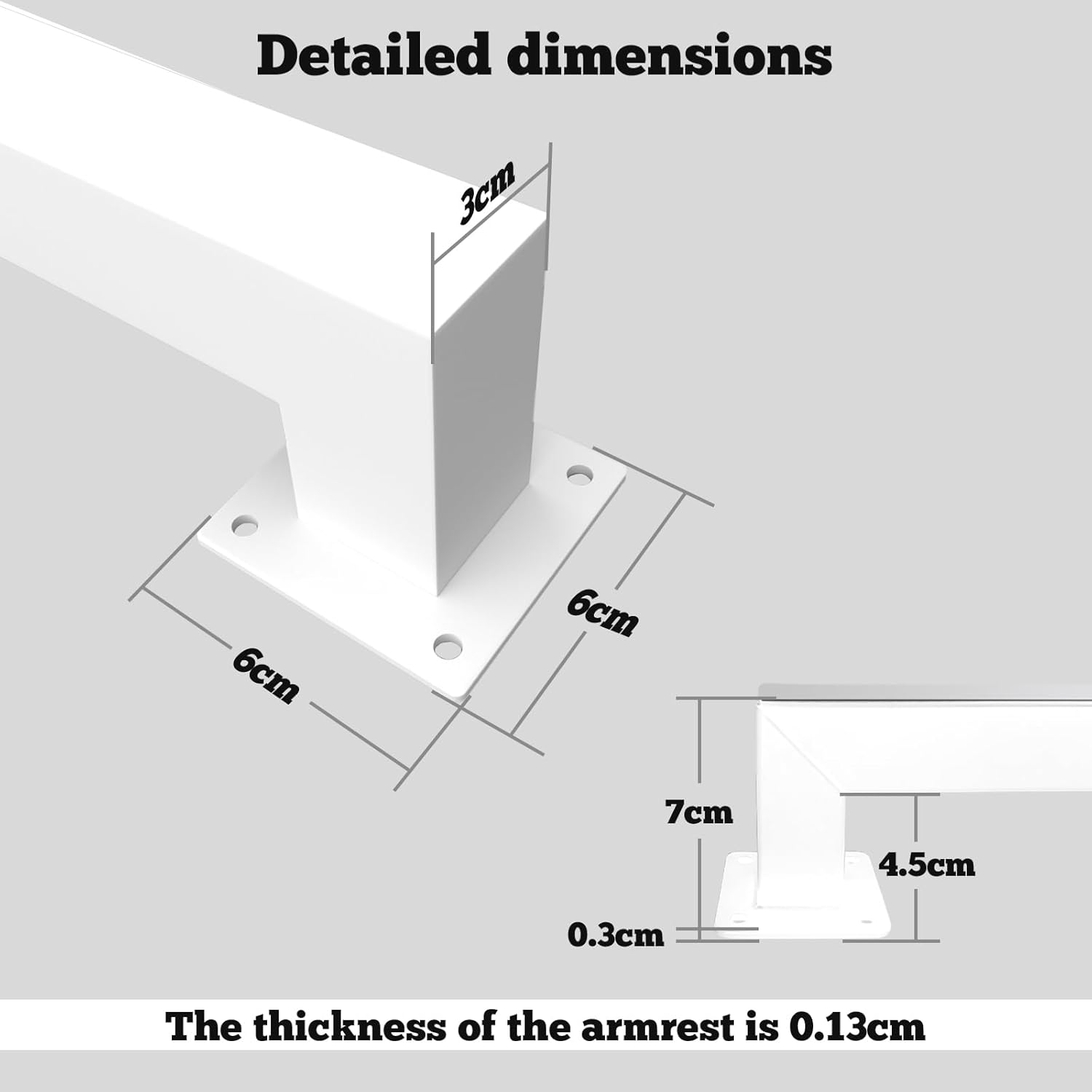 Corrimano per Scale Interne/Esterne 180cm, Bianco - immagine 6