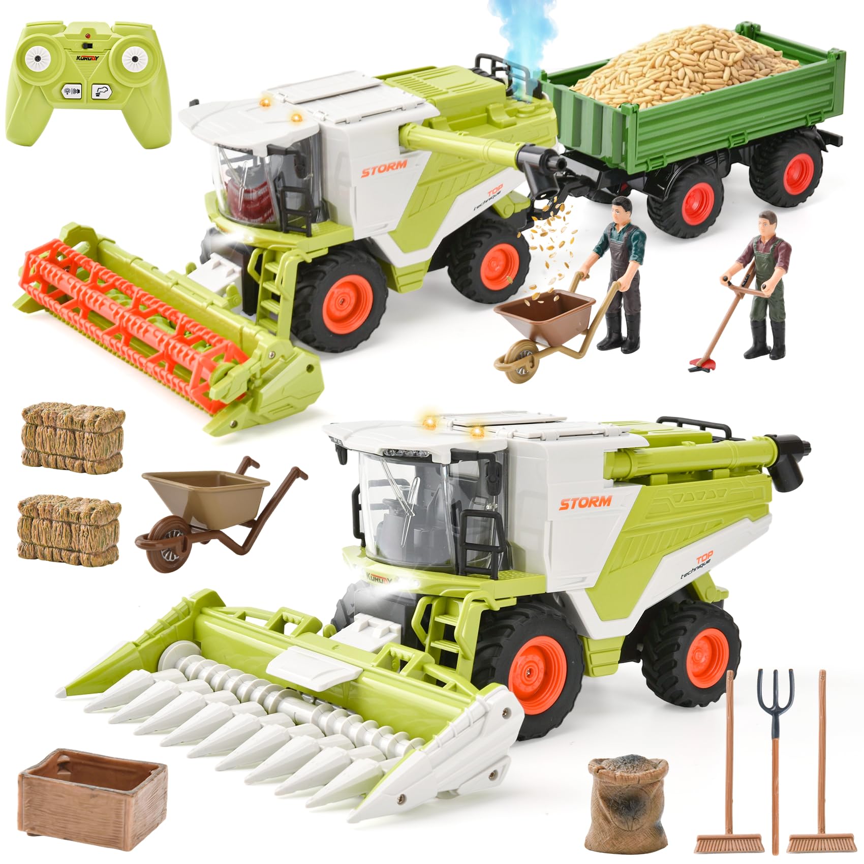 Mietitrebbia RC 2-in-1 Telecomandata con Luci e Suoni