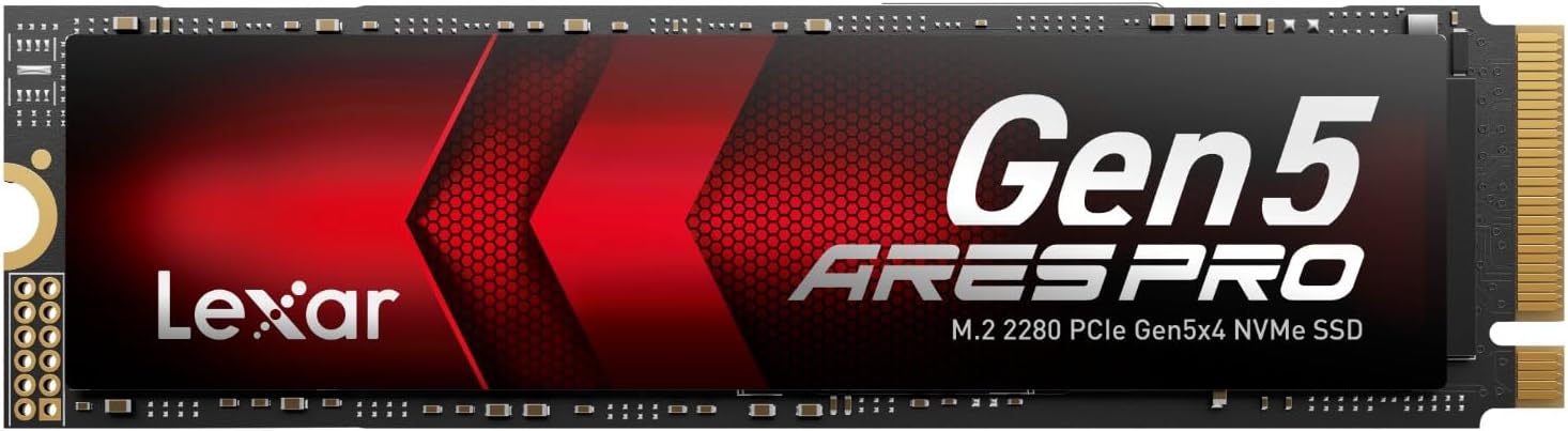 Lexar ARES PRO SSD 1TB PCIe Gen5 NVMe M.2 Gaming - immagine 1