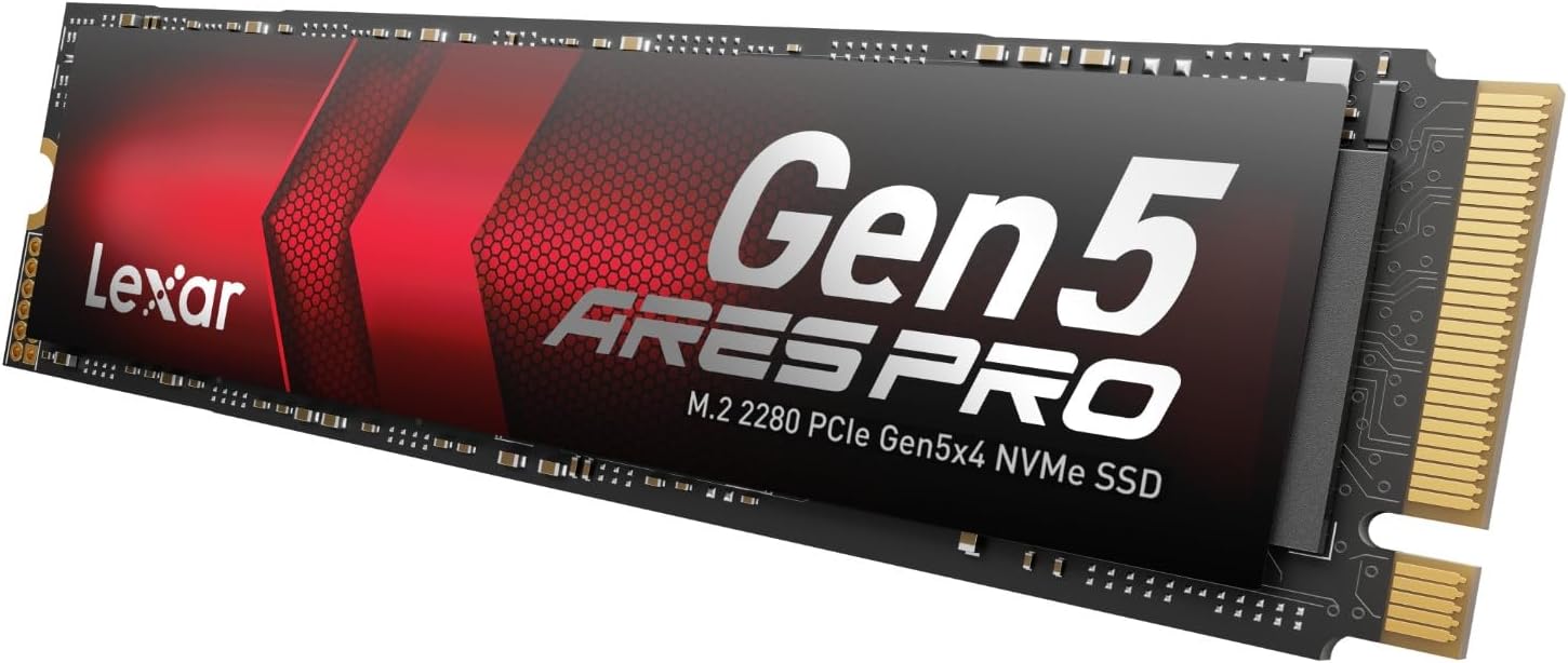 Lexar ARES PRO SSD 1TB PCIe Gen5 NVMe M.2 Gaming - immagine 2