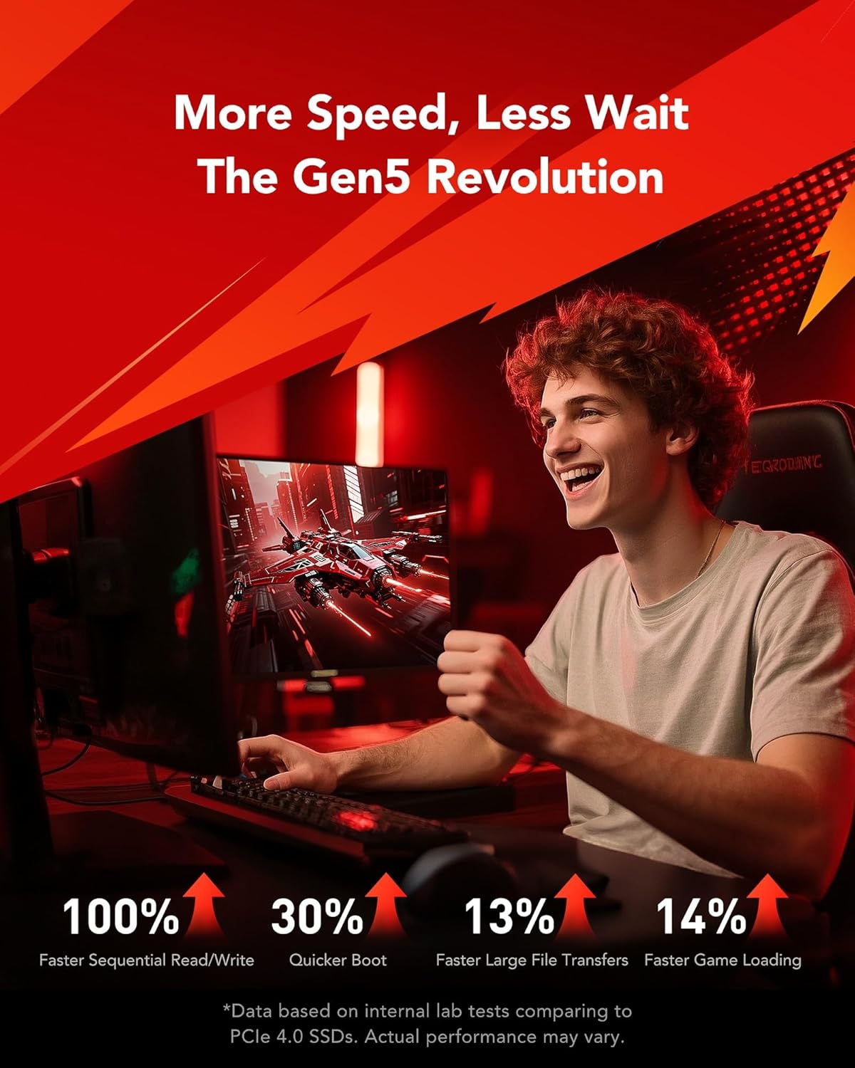 Lexar ARES PRO SSD 1TB PCIe Gen5 NVMe M.2 Gaming - immagine 5