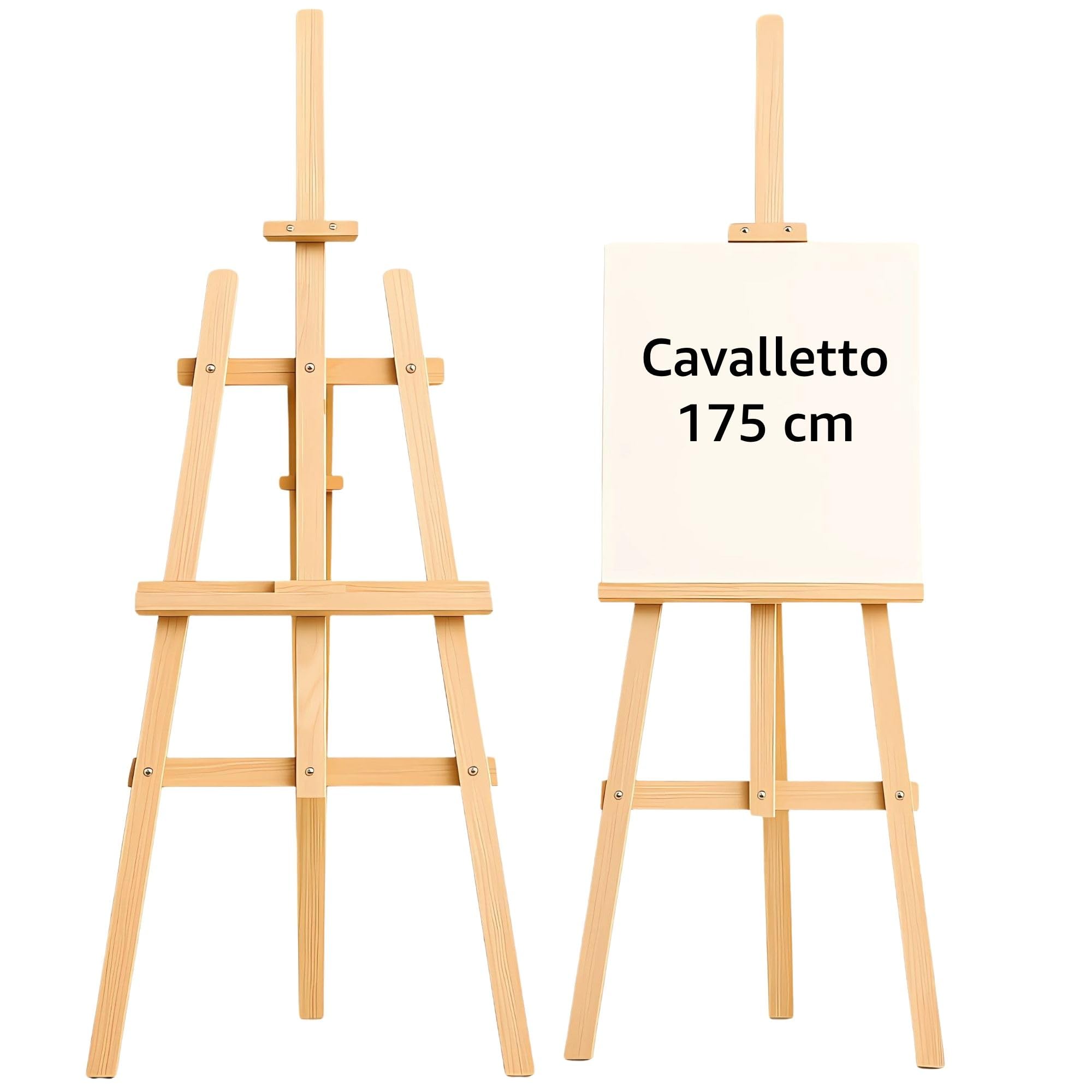 Cavalletto Pittura in Legno Pieghevole 175cm