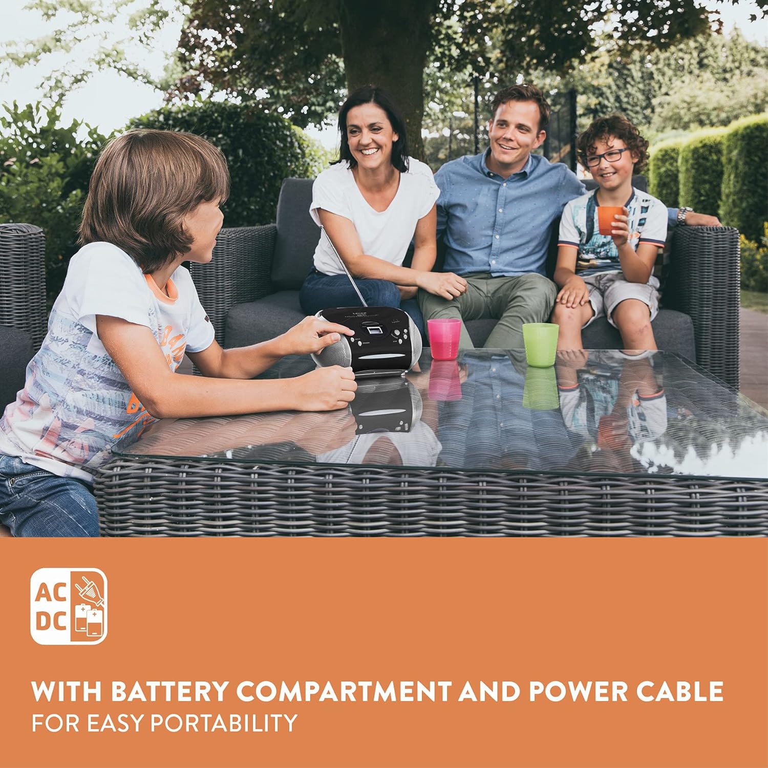 Lenco Scd-24S Stereo Portatile con Radio e Lettore Cd - immagine 6