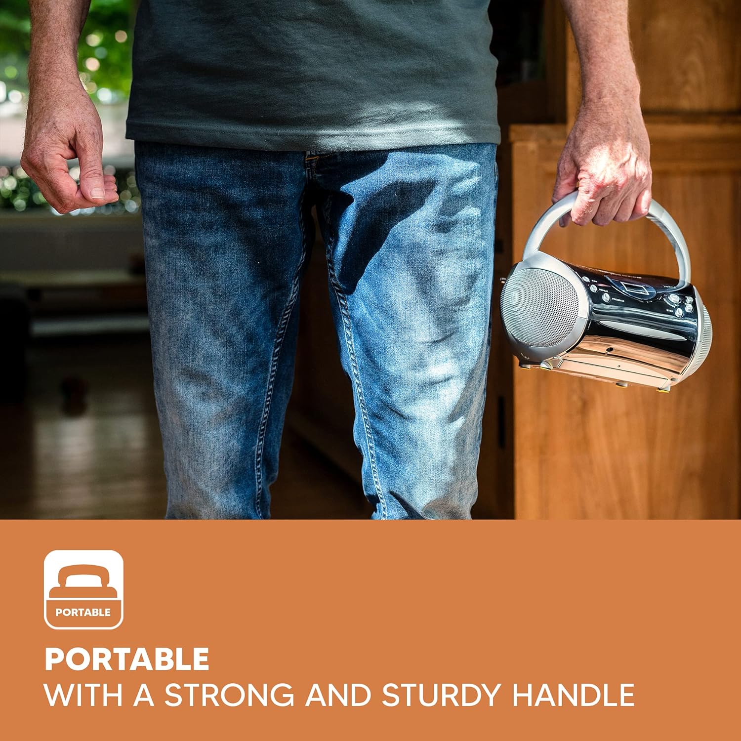 Lenco Scd-24S Stereo Portatile con Radio e Lettore Cd - immagine 8