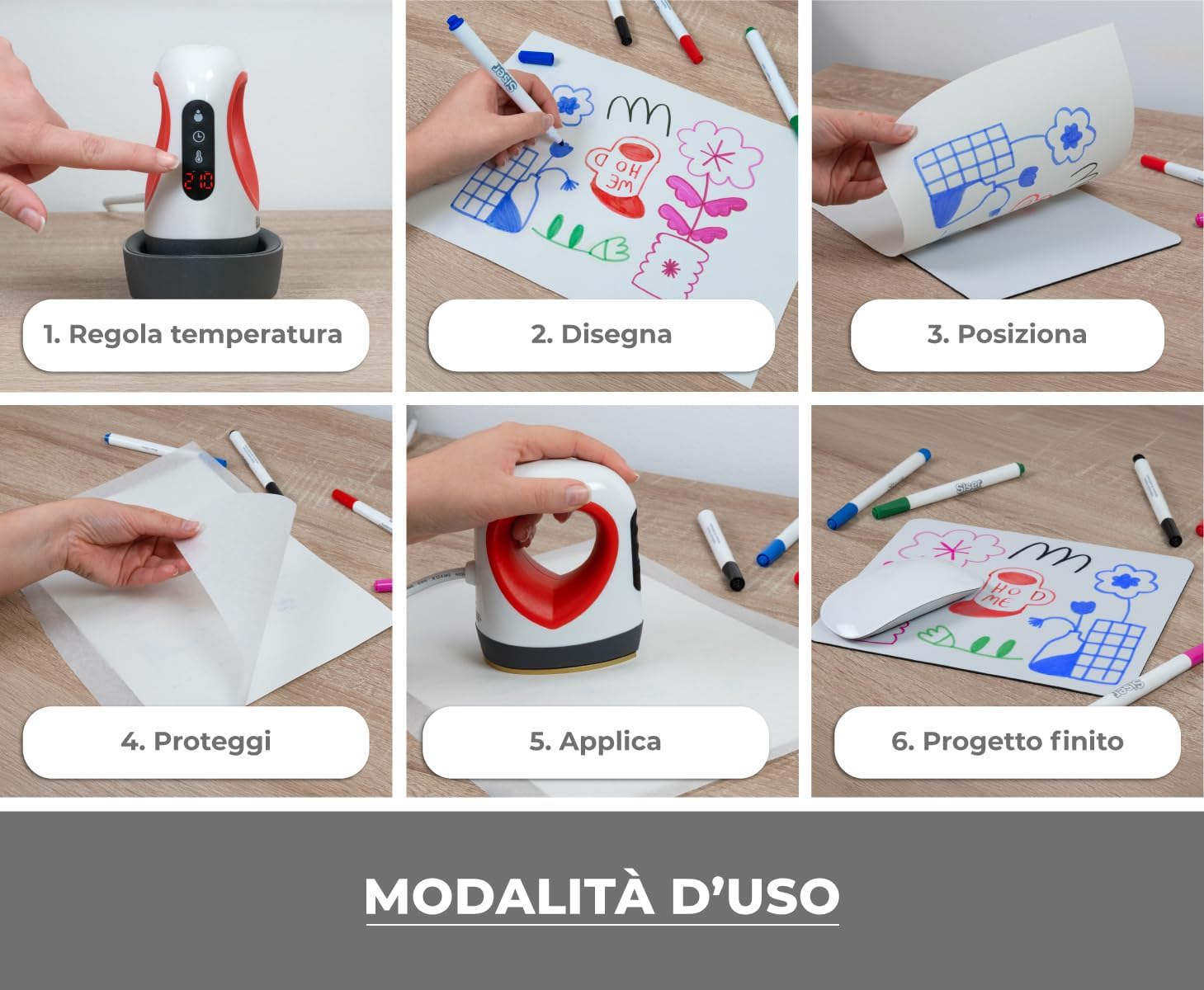 Siser Baby Press Pacchetto Subli - Mini Pressa a Caldo - immagine 6