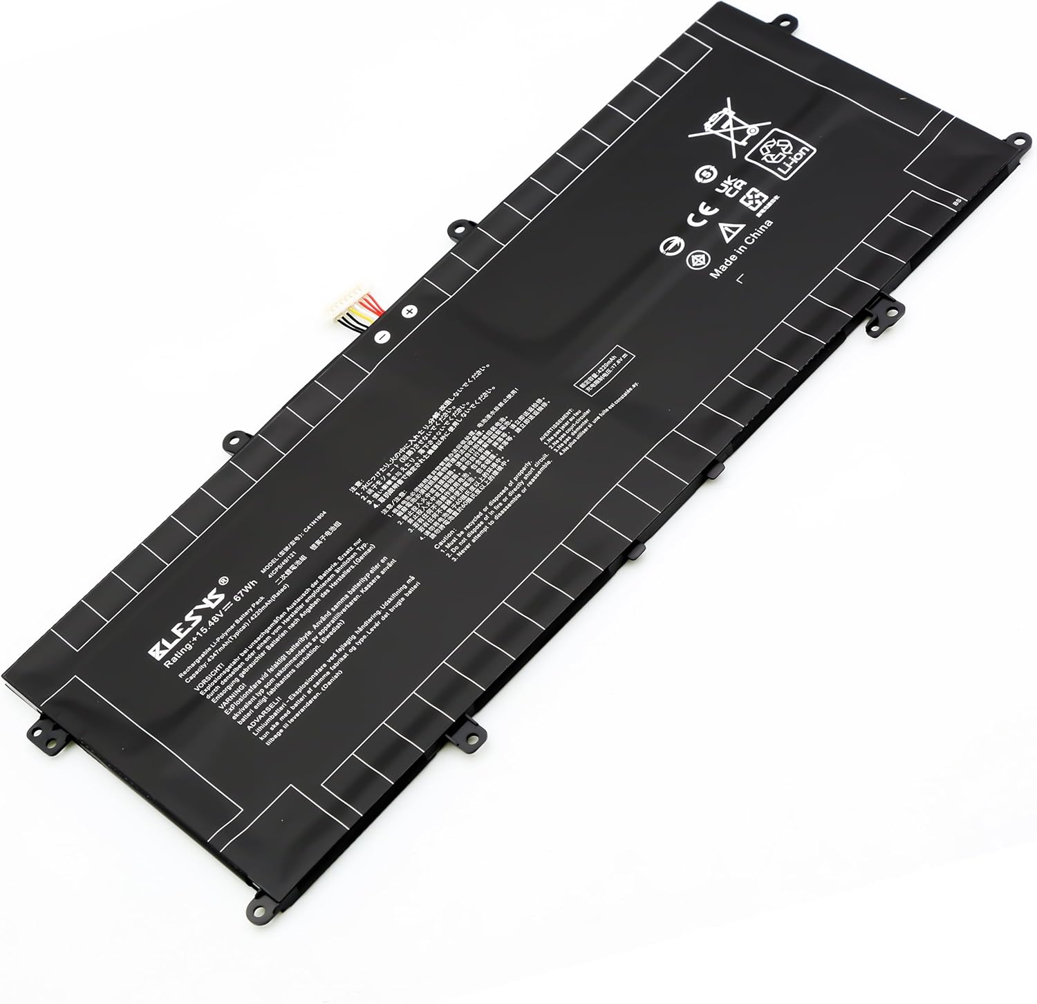 Blesys Batteria C41N1904 per Asus ZenBook 14 15.48V 67Wh - immagine 7