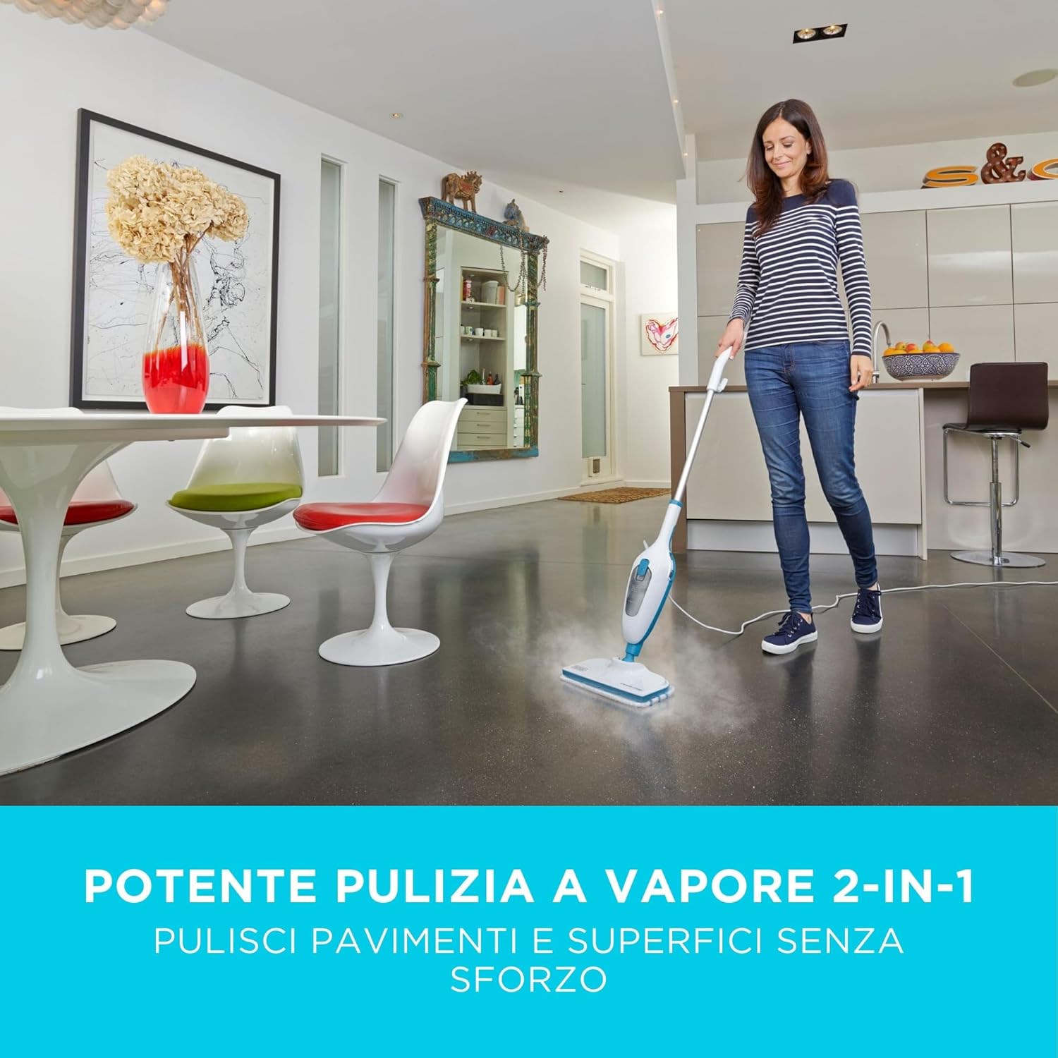 Black+decker SCOPA A VAPORE STEAM-MOP™ 1300W - immagine 2