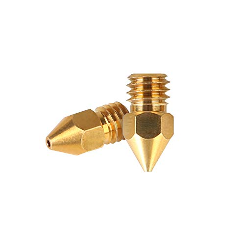Creality ufficiale MK8 Ender 3 ugelli 5 pezzi 0,4 mm 3D stampante ugelli in ottone per Ender-3/3 Pro / 3 V2 / 3 Max/Ender 5 / Ender 5 Pro/Ender 6 / Creality CR-10 / CR-10S
