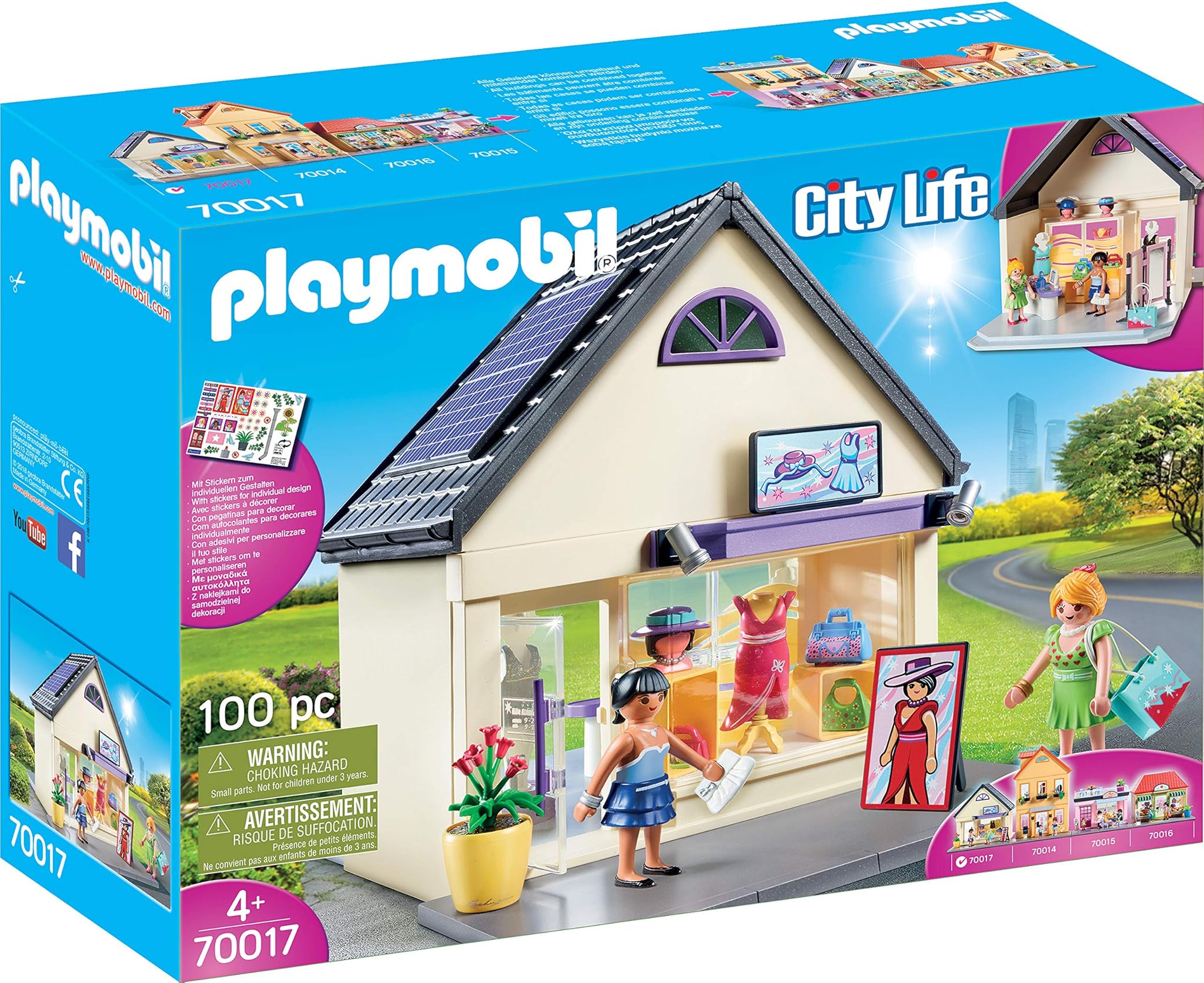 PLAYMOBIL City Life 70017, My Fashion Boutique, dai 4 Anni