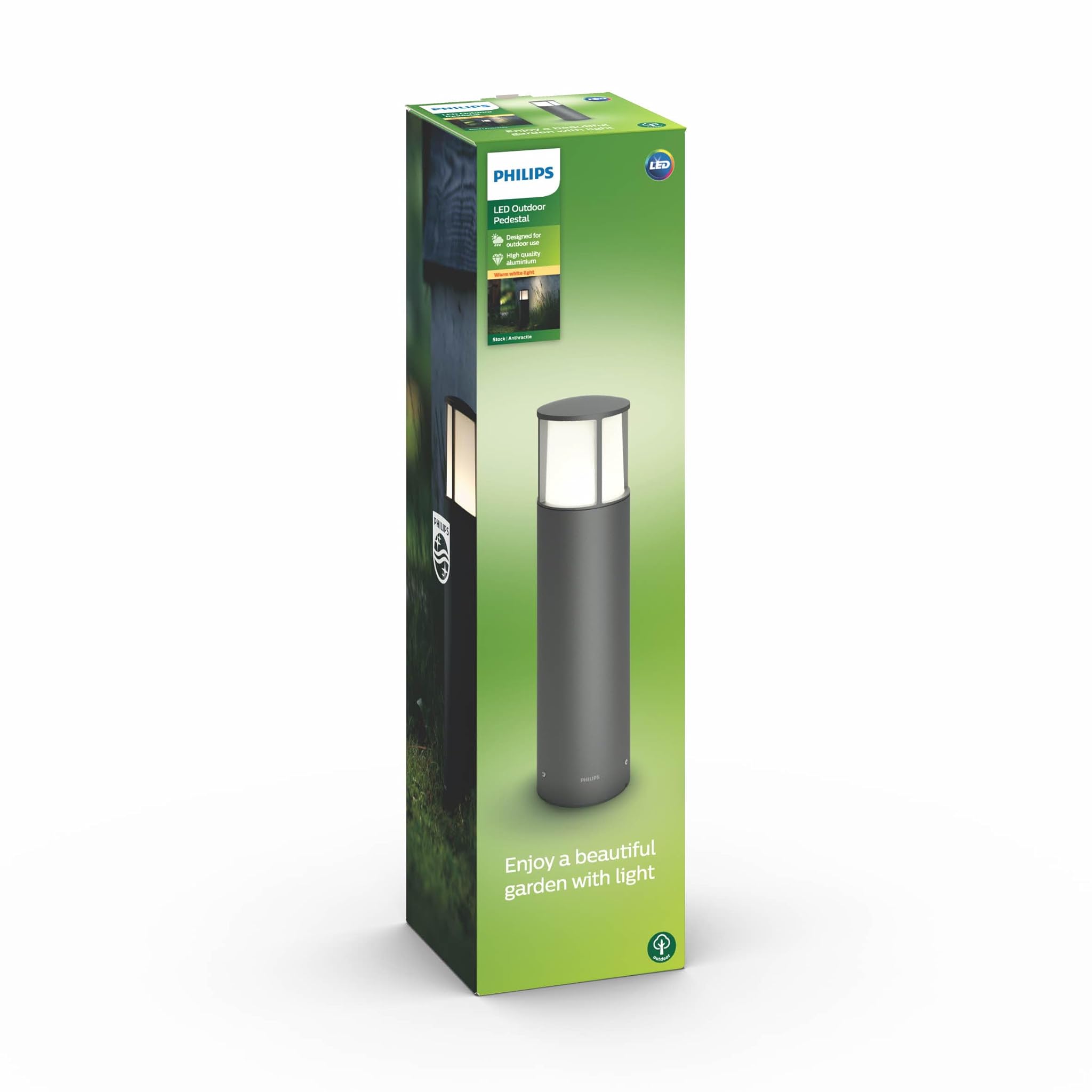 PHILIPS LED myGarden Lampione per Esterni, 6W, Antracite