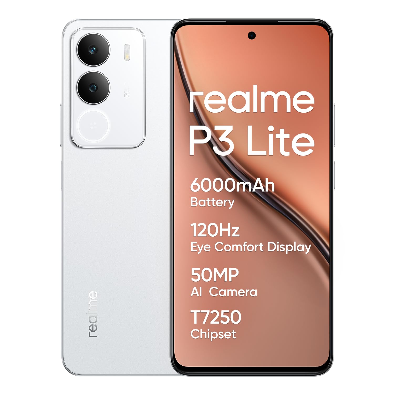 Realme P3 lite Smartphone Bianco 8+256 GB