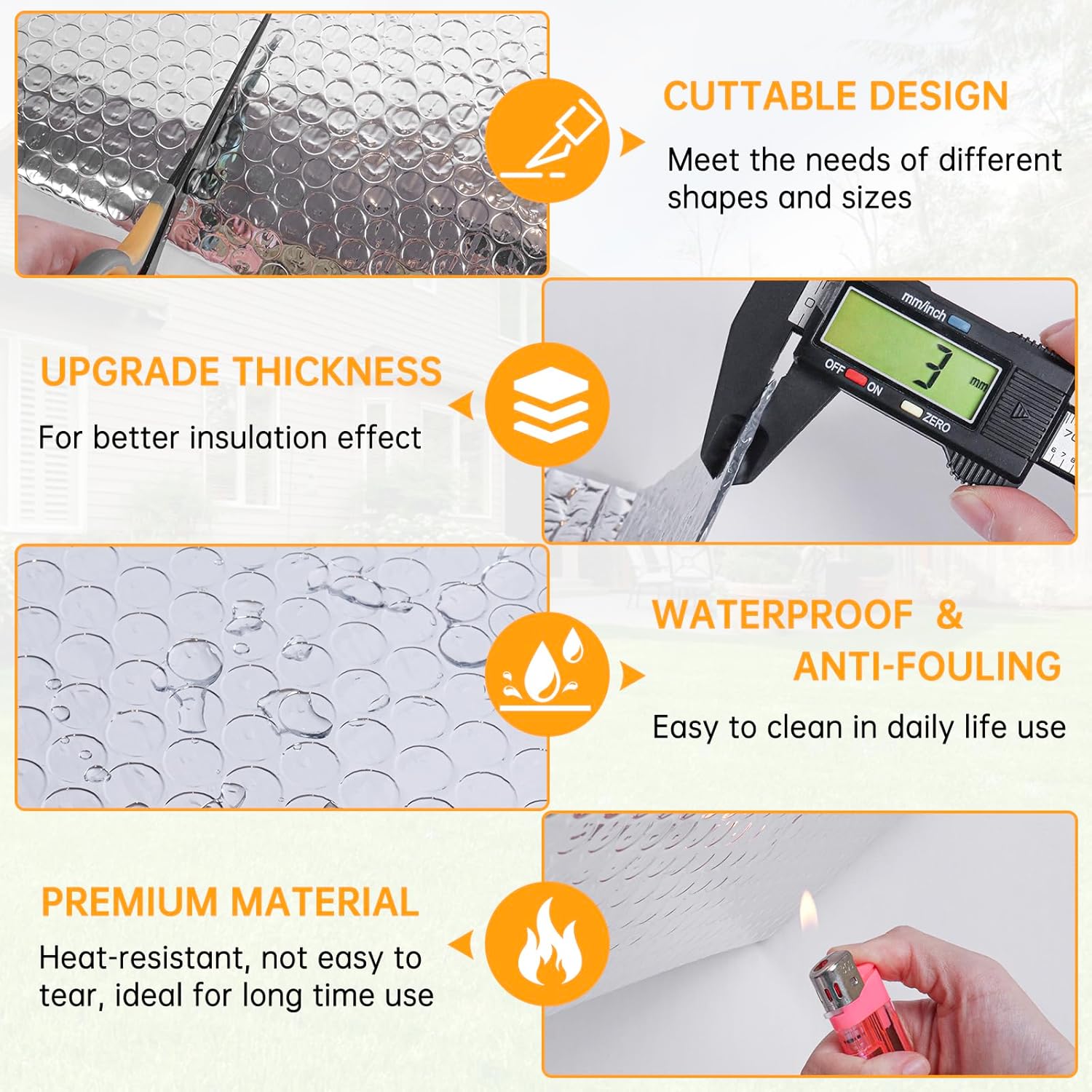 Pannello Isolante Termico Riflettente 6m×60cm - immagine 3