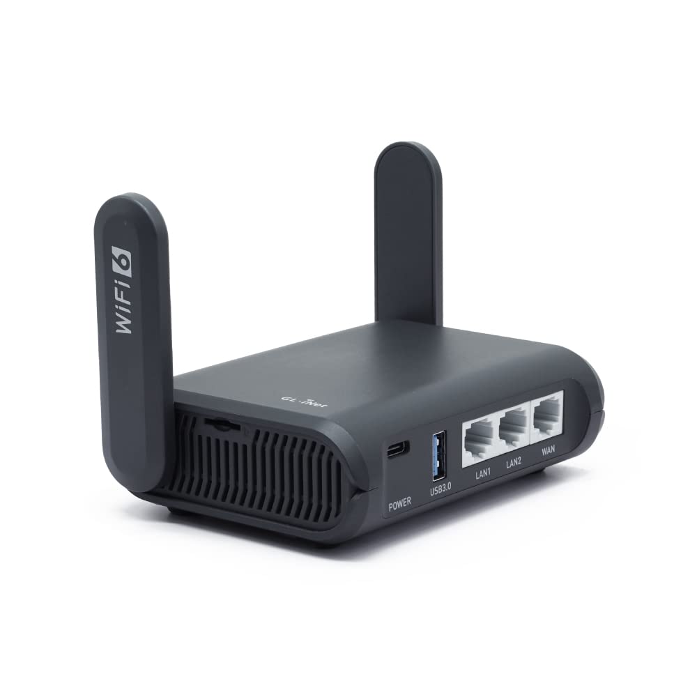 Gl.inet AXT1800 (Slate AX) Router WiFi 6 Gigabit