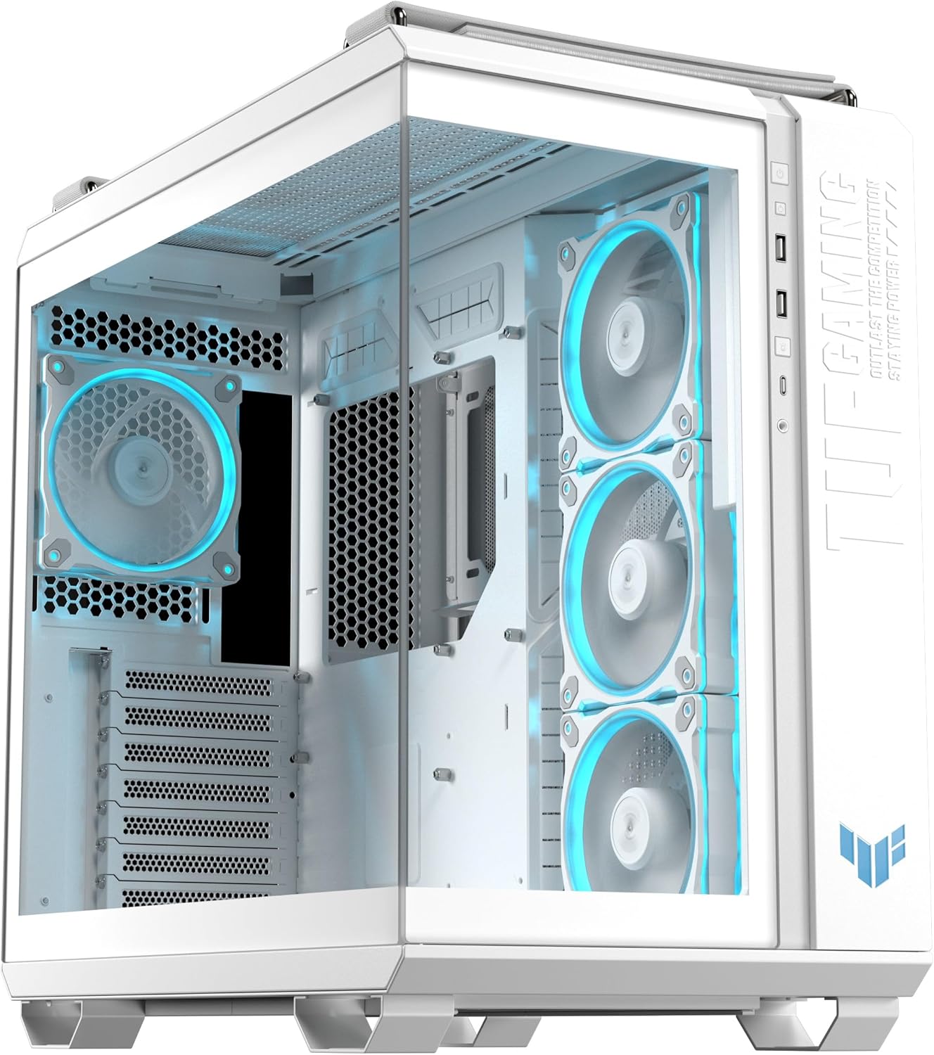 Asus TUF GAMING GT502 HORIZON TG ARGB WHITE Chassis - immagine 1