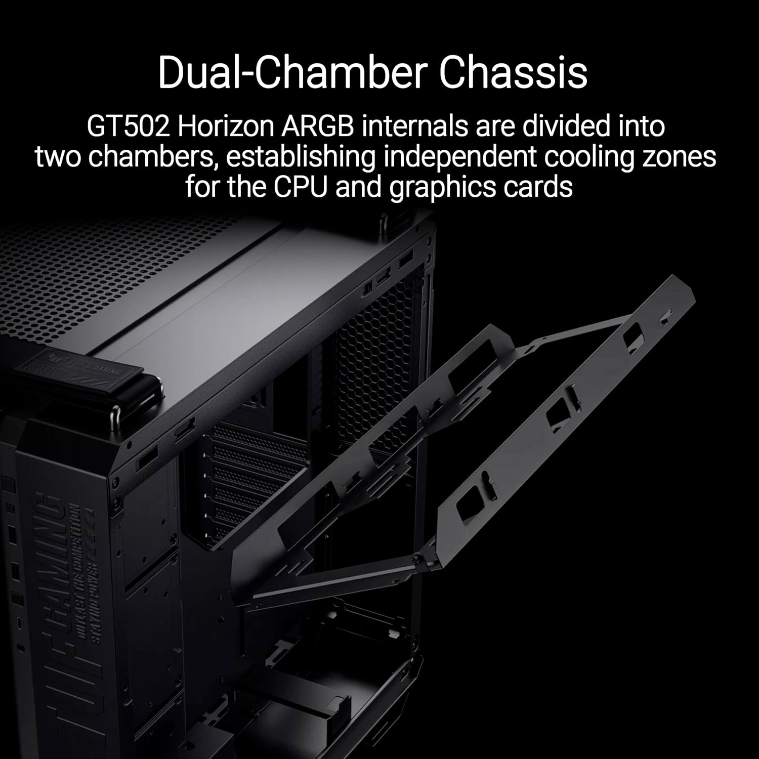 Asus TUF GAMING GT502 HORIZON TG ARGB WHITE Chassis - immagine 2