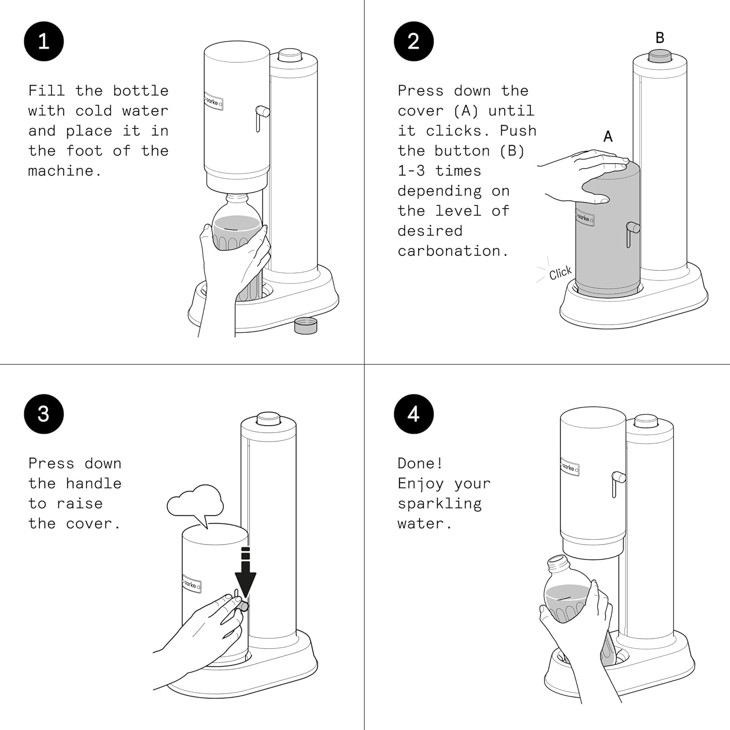 Aarke Carbonator Pro - Gasatore d’Acqua con Bottiglia Vetro - immagine 9
