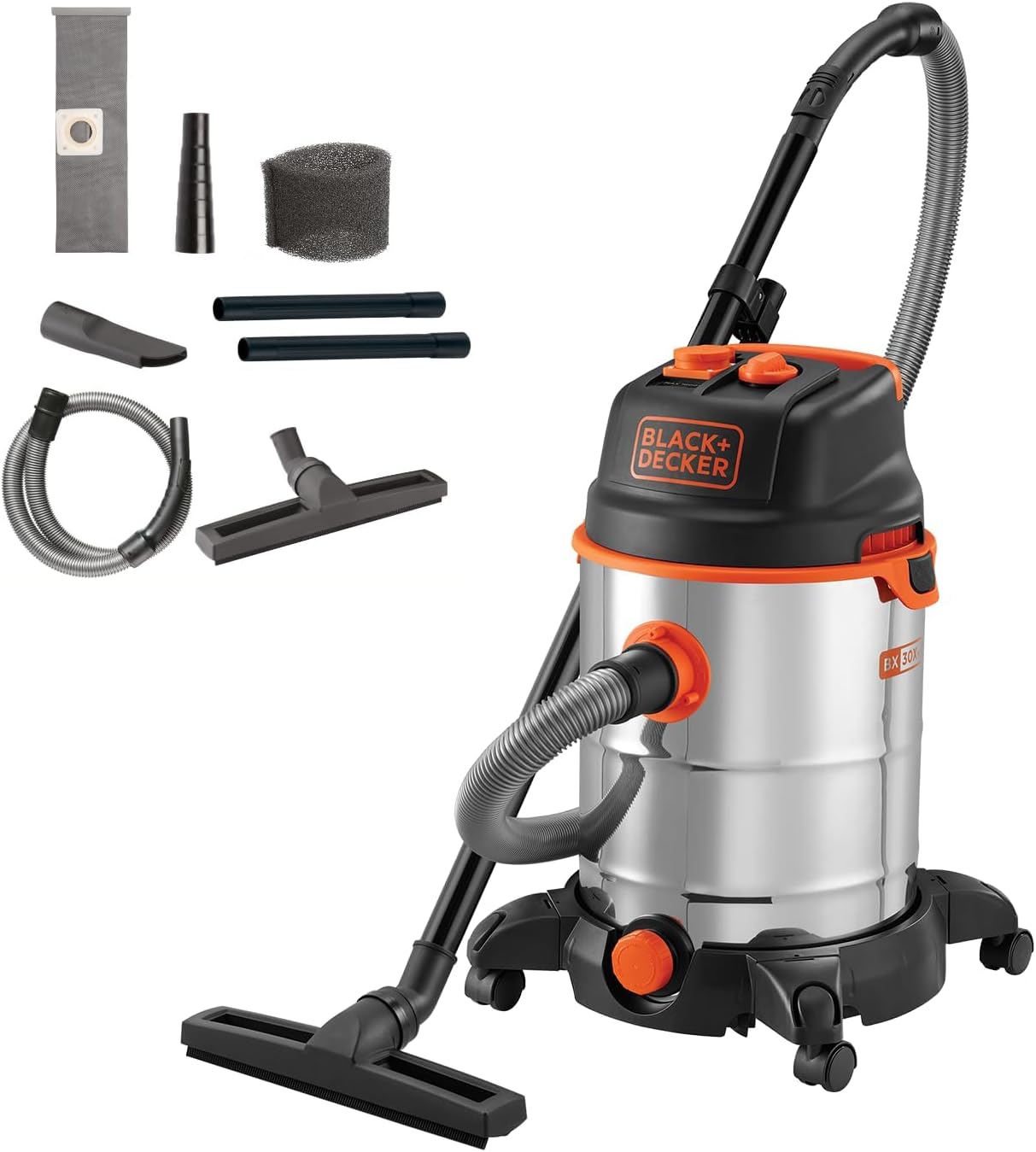 BLACK+DECKER Aspiratore Solidi e Liquidi BXVC30XTDE