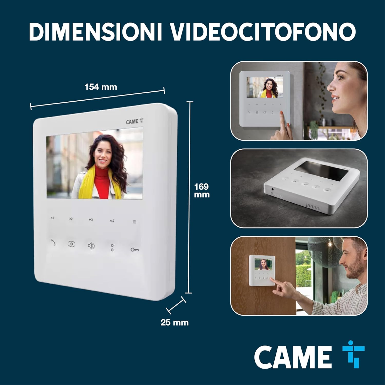 Came Videocitofono Vivavoce PLX V Bianco - immagine 3