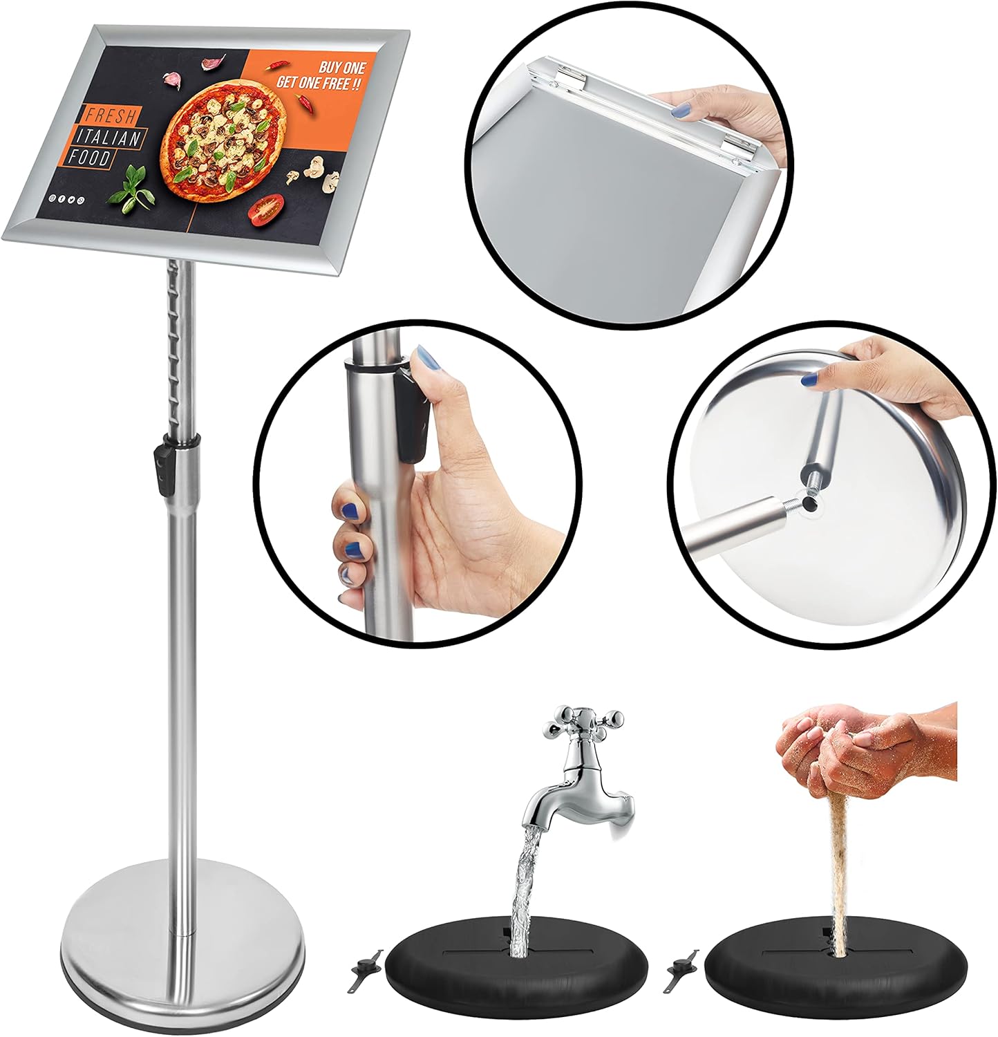 Belle Vous Espositore A4 Poster Board Argento - immagine 4