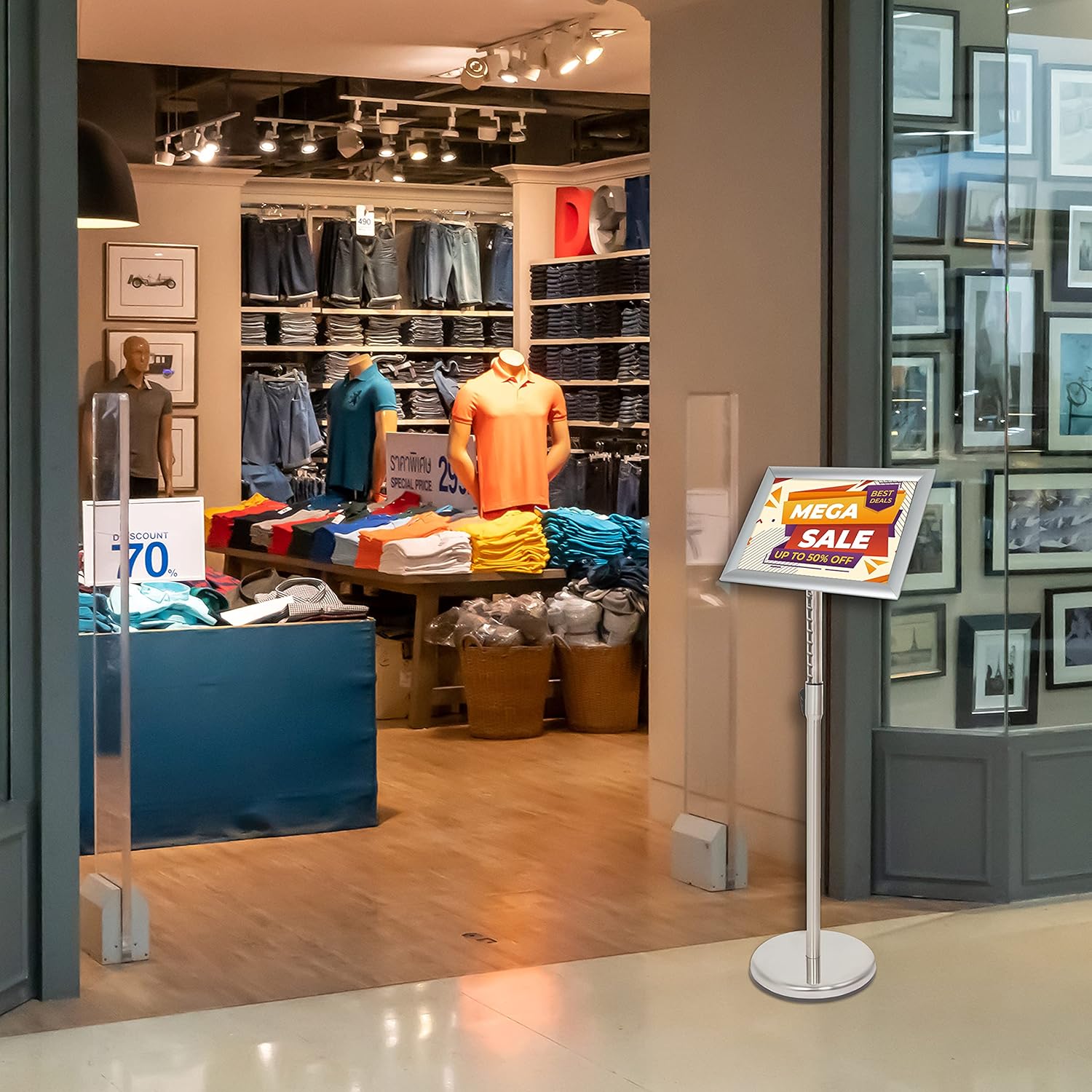 Belle Vous Espositore A4 Poster Board Argento - immagine 5