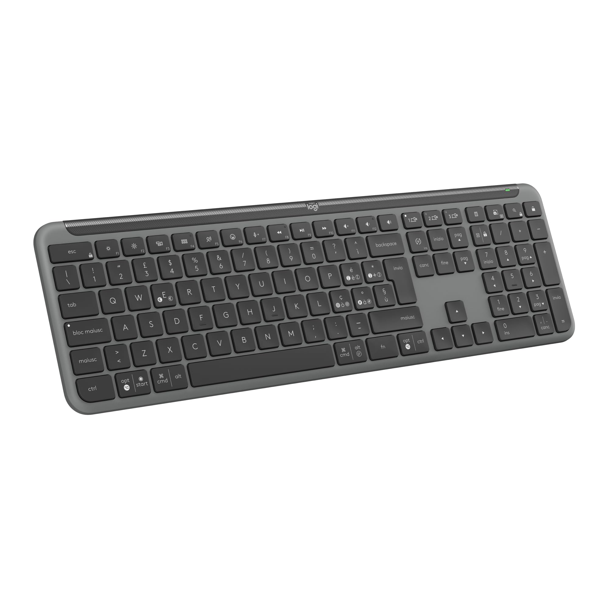Logitech Signature Slim K950 - Tastiera Wireless Grafite