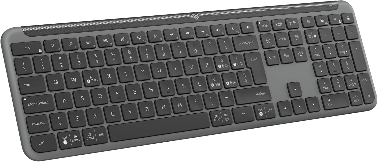 Logitech Signature Slim K950 - Tastiera Wireless Grafite - immagine 1