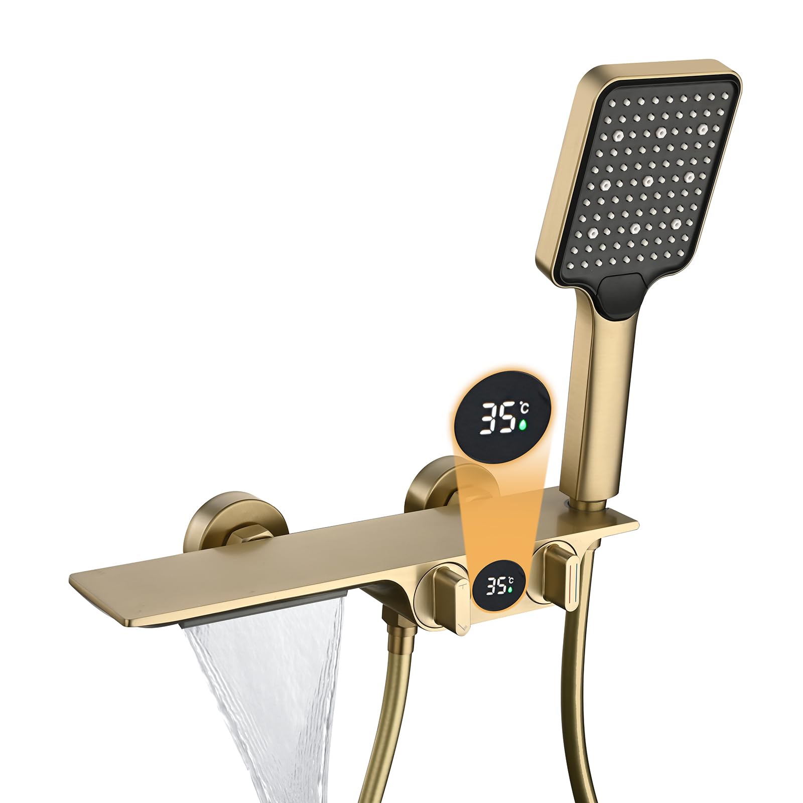 Rubinetti Vasca con Cascata e Display Temperatura