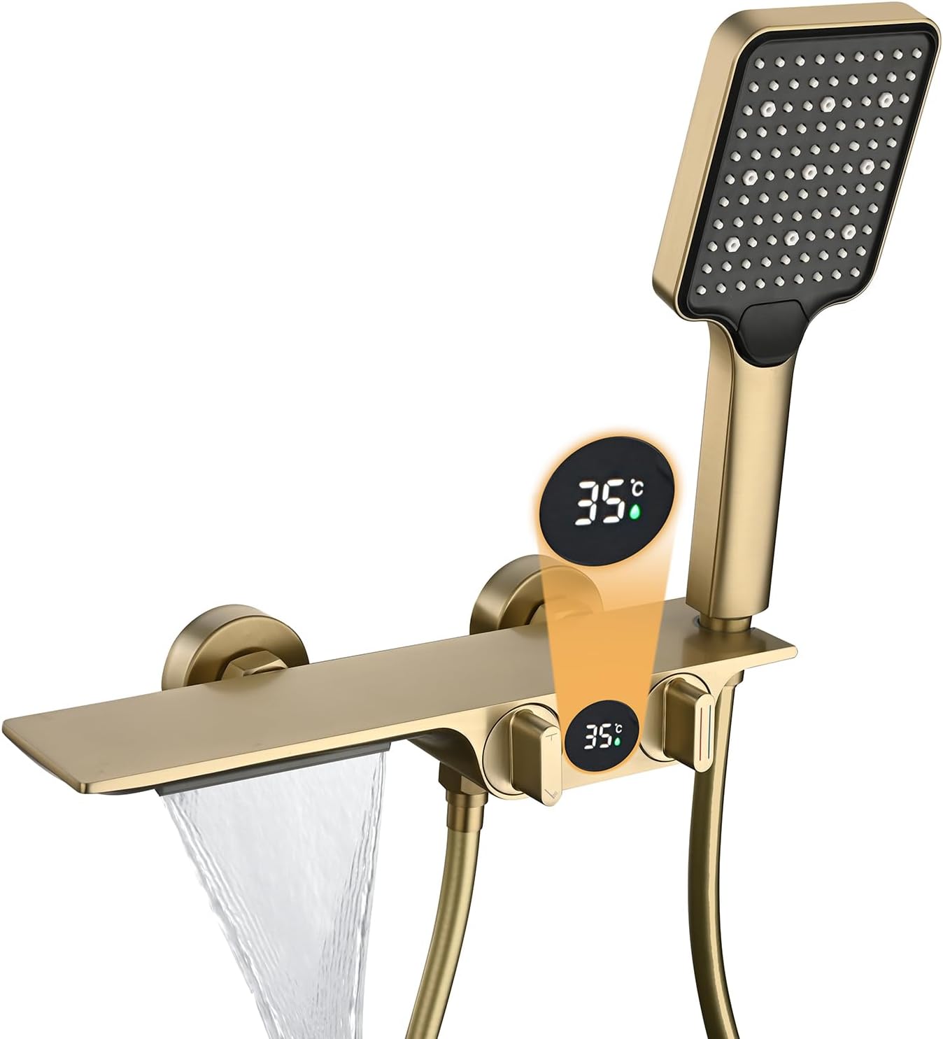 Rubinetti Vasca con Cascata e Display Temperatura - immagine 1