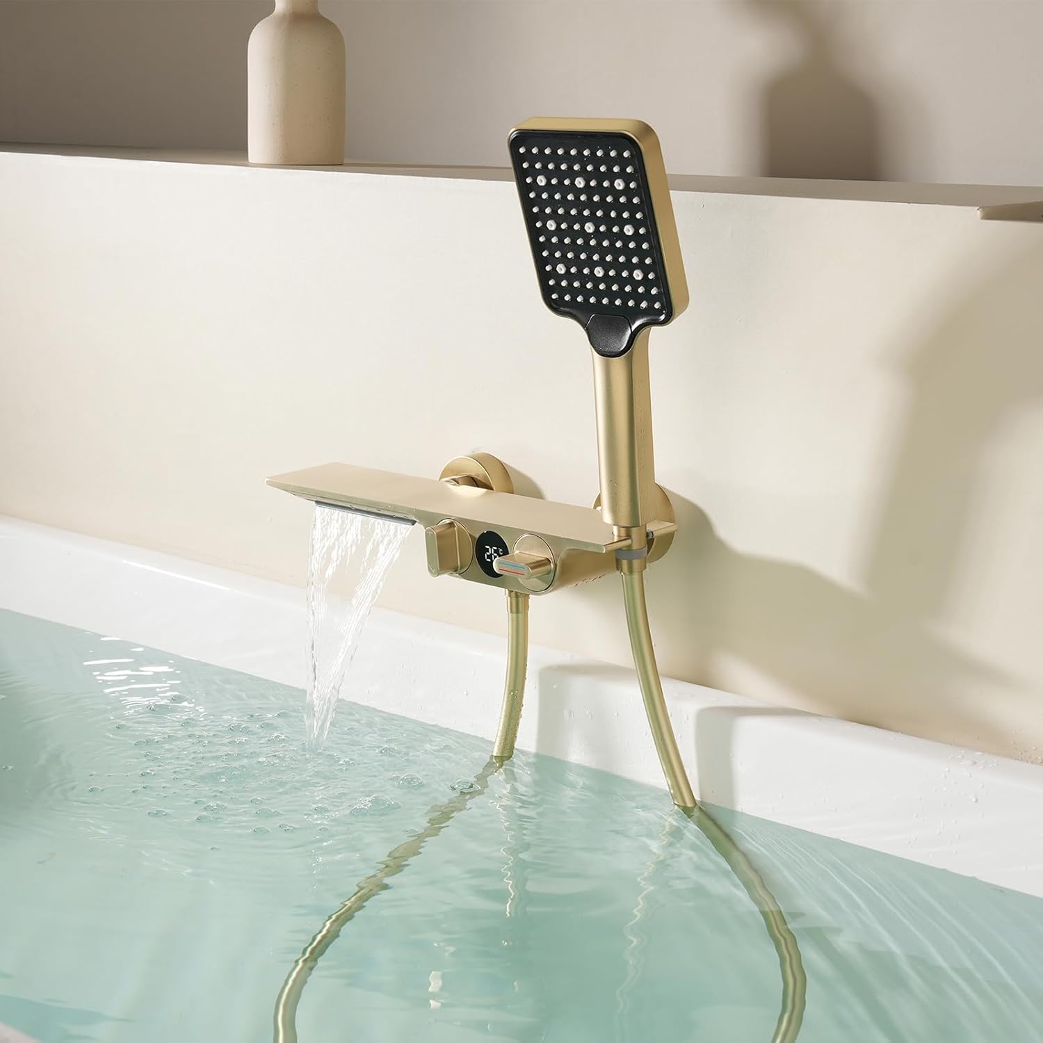 Rubinetti Vasca con Cascata e Display Temperatura - immagine 2