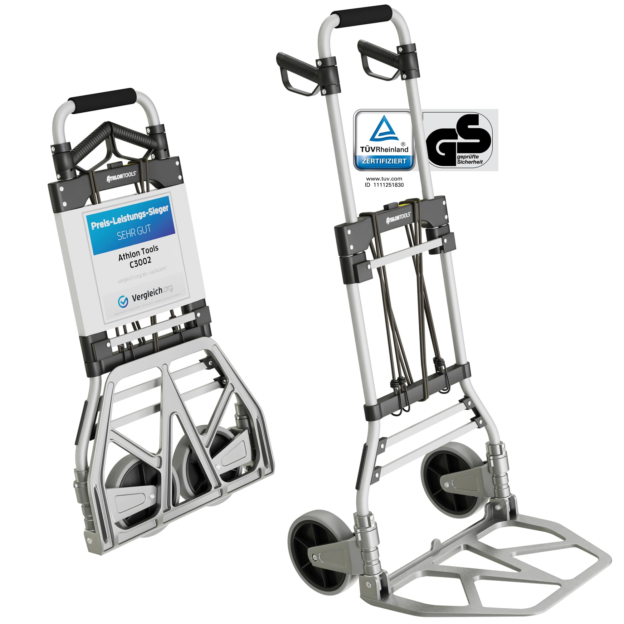 Athlon Tools Carrello Elevatore Manuale Pieghevole