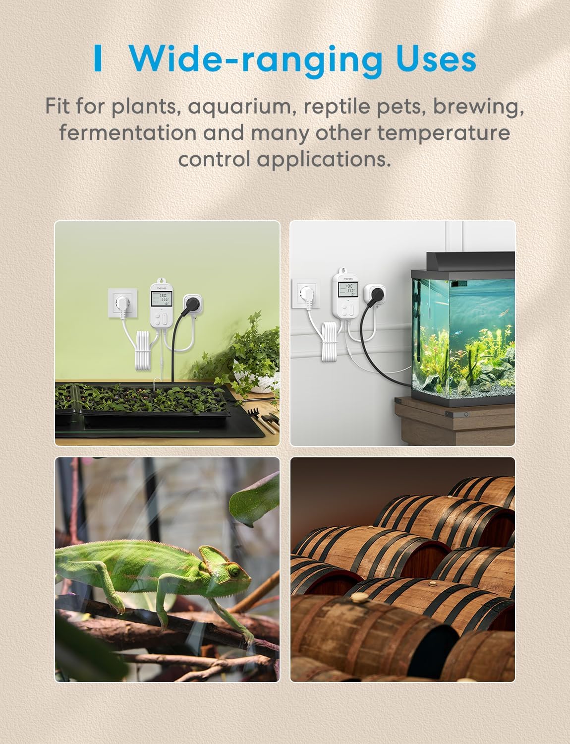 Meross Presa Smart Termostato Temperatura 16A - immagine 6