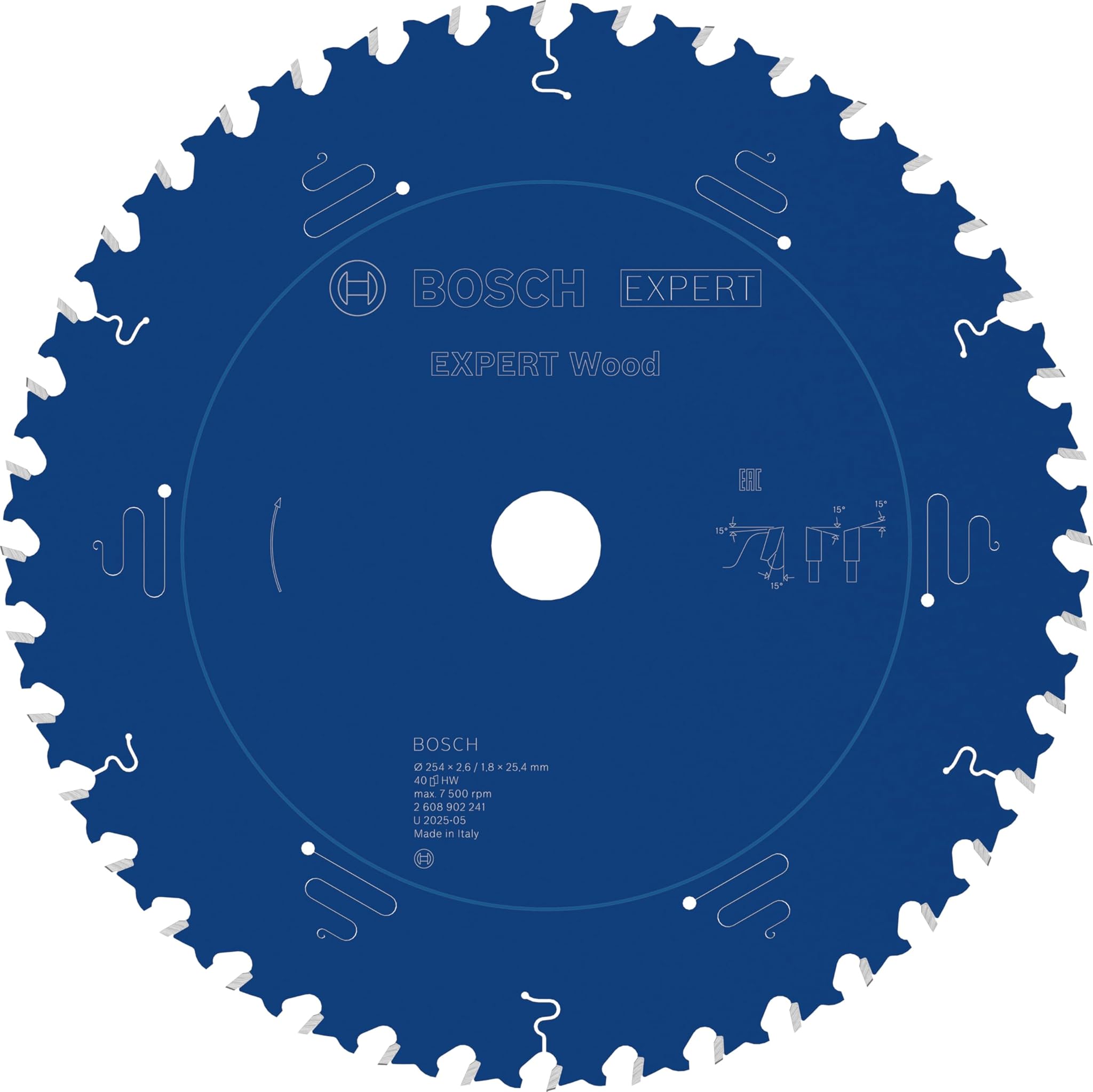 Bosch Lama Sega Circolare EXPERT per Wood Cablata