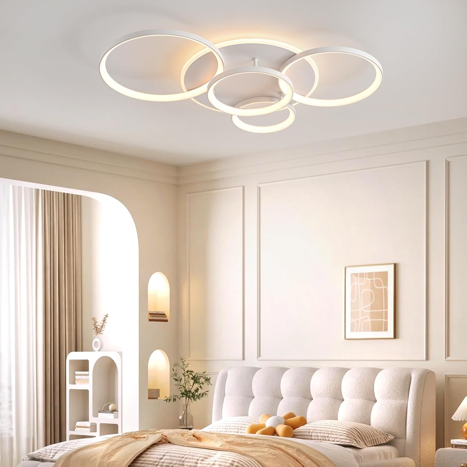 Mounm Plafoniera LED Soffitto Moderna Dimmerabile 60W - immagine 7