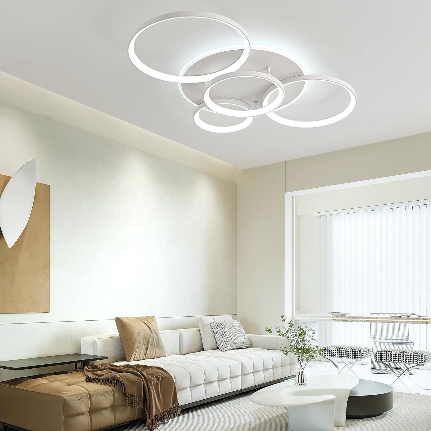 Mounm Plafoniera LED Soffitto Moderna Dimmerabile 60W - immagine 8